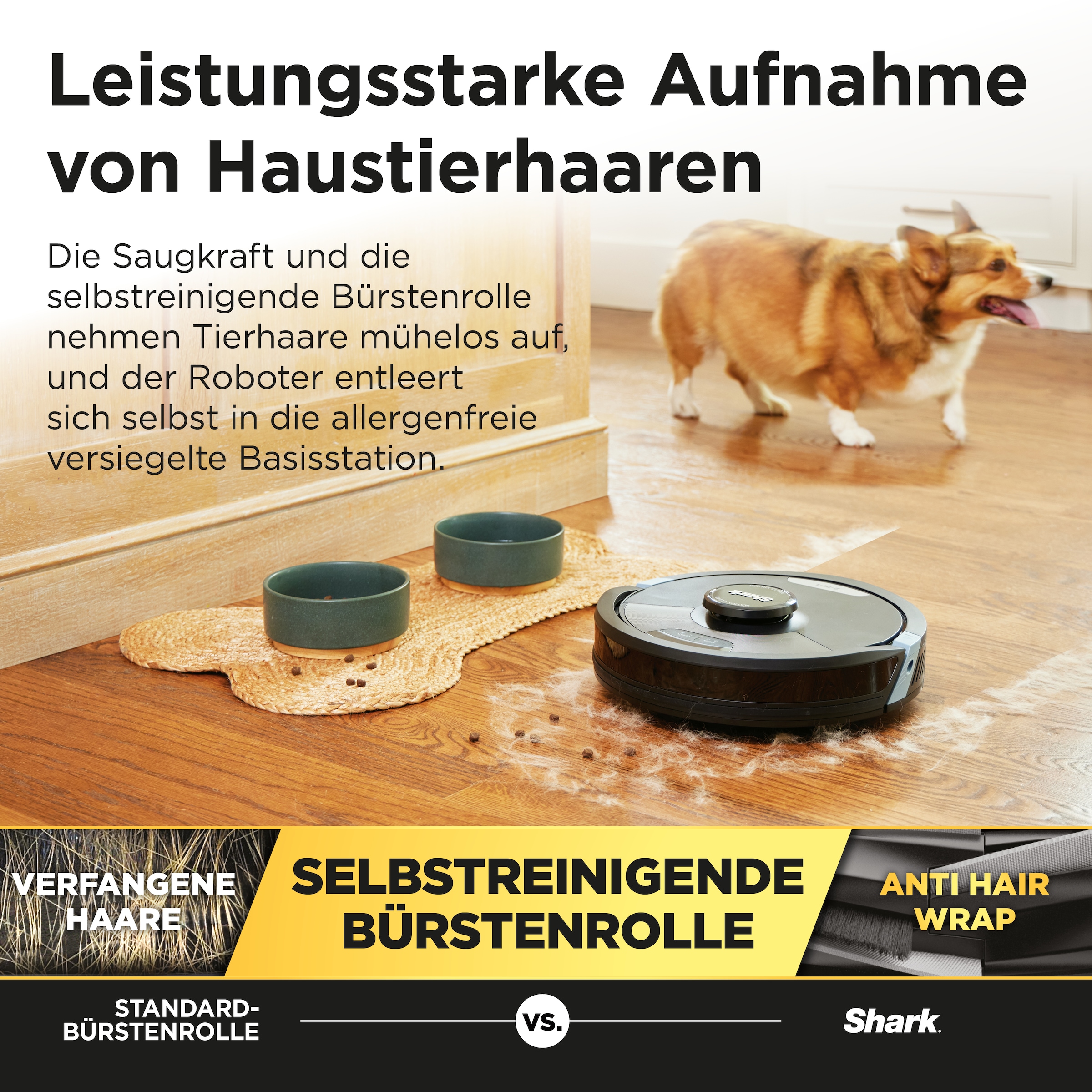 Shark Nass-Trocken-Saugroboter »RV2620WDEU«, Matrix Plus 2-in-1 Wischen & Saugen