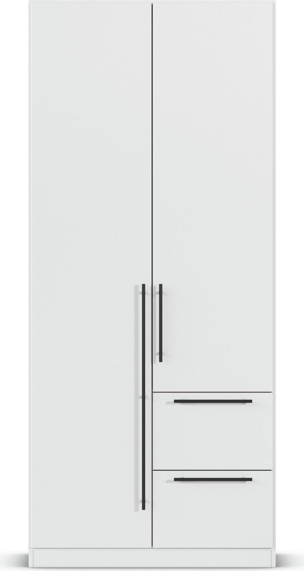 rauch Kleiderschrank »Drehtürenschrank Schrank Garderobe Wäscheschrank Schlafzimmer AVOLA« in 3 verschiedenen Ausstattungen BASIC/CLASSIC/PREMIUM,  mit hochwertigen Stangengriffen aus Metall in Schwarz MADE IN GERMANY