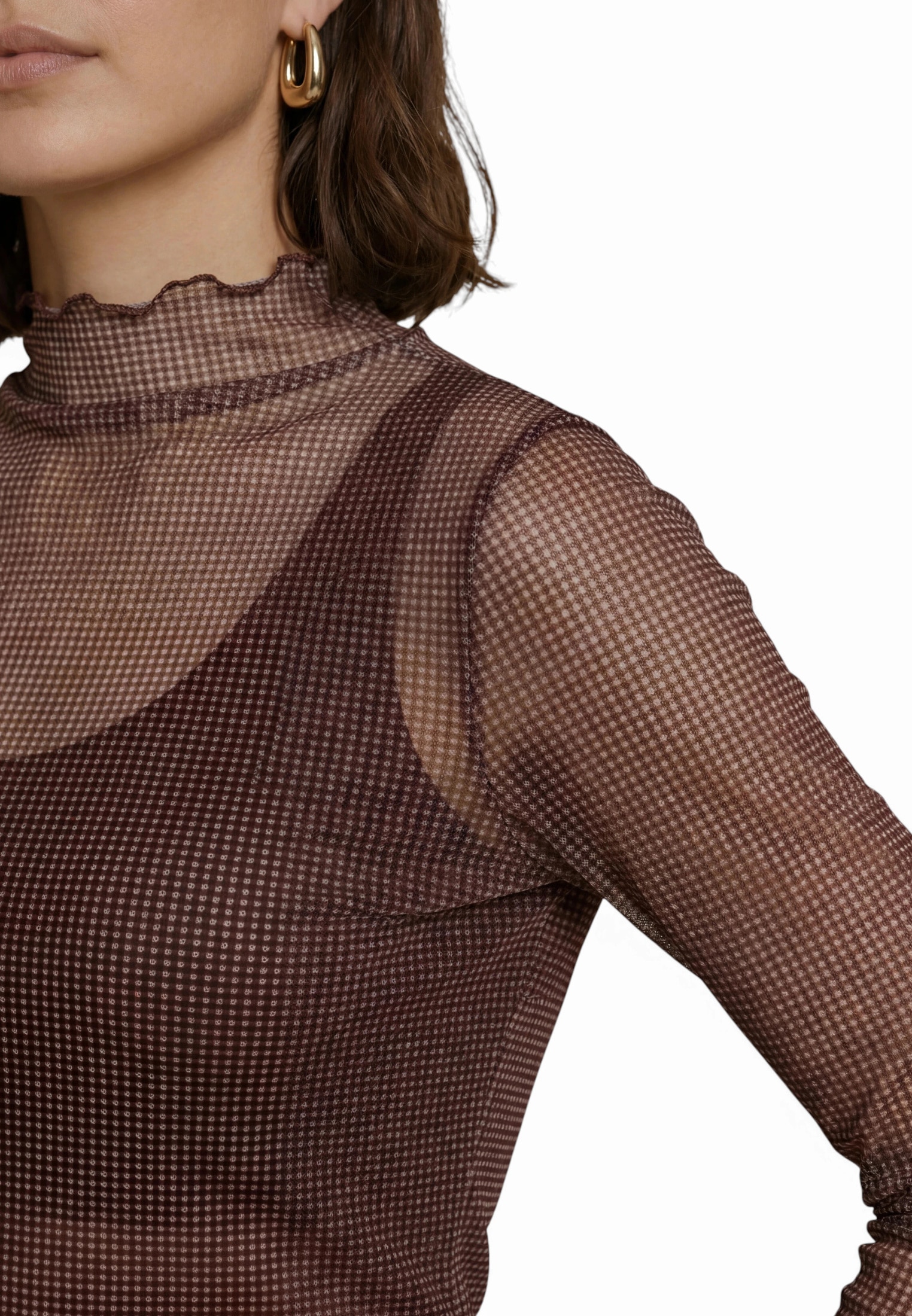 Zero Langarmshirt »Langarm-Shirt mit Muster«