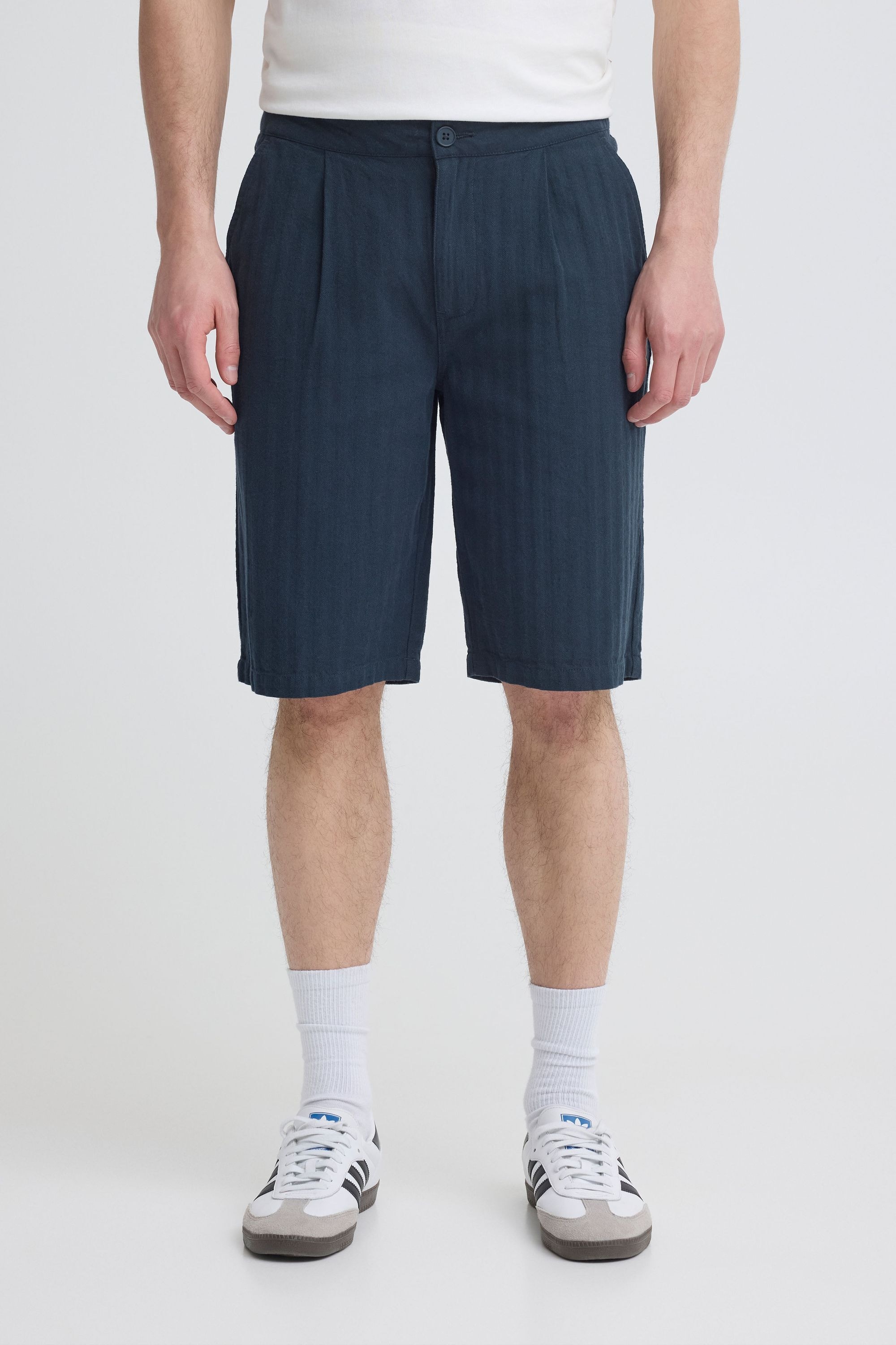 Blend Chinoshorts »Chinoshorts BHMorgan Linen Mix Pleated«