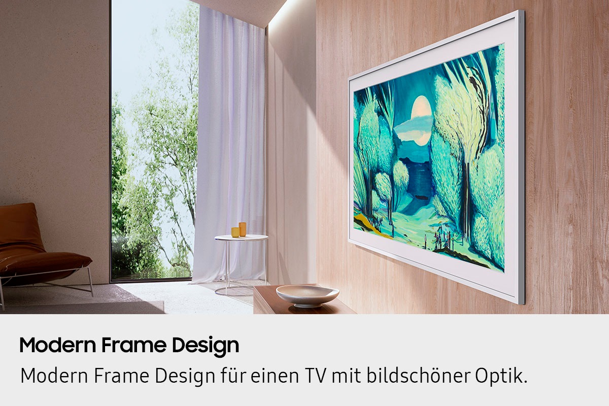 Samsung QLED-Fernseher »GQ65LS03FAU« 163 cm/65 ″ Smart-TV The Frame, Mattes Display, Art Mode, Austauschbare Rahmen, Dolby Atmos