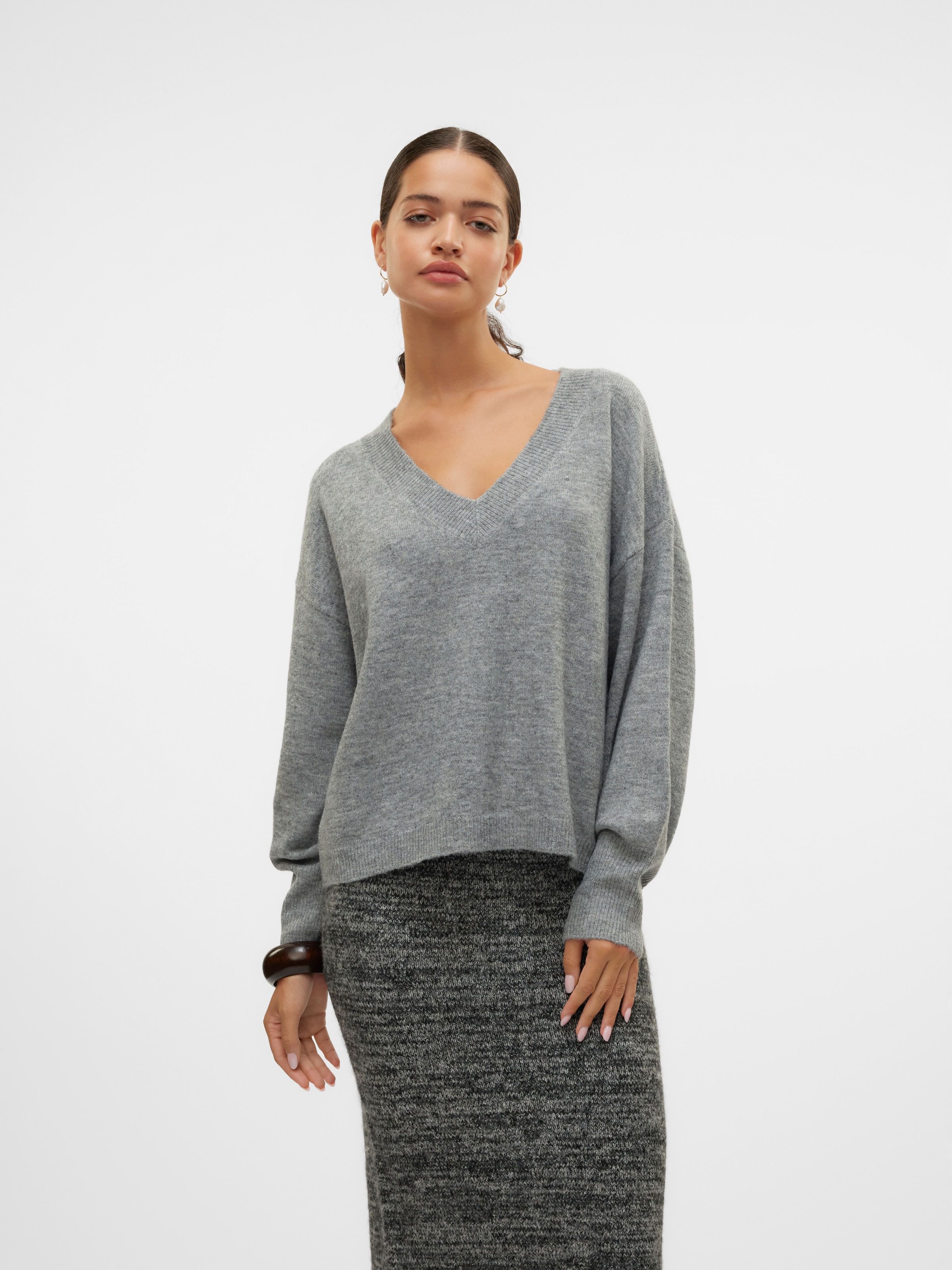 Vero Moda V-Ausschnitt-Pullover »VMJUPITER LS V-NECK PULLOVER BF«