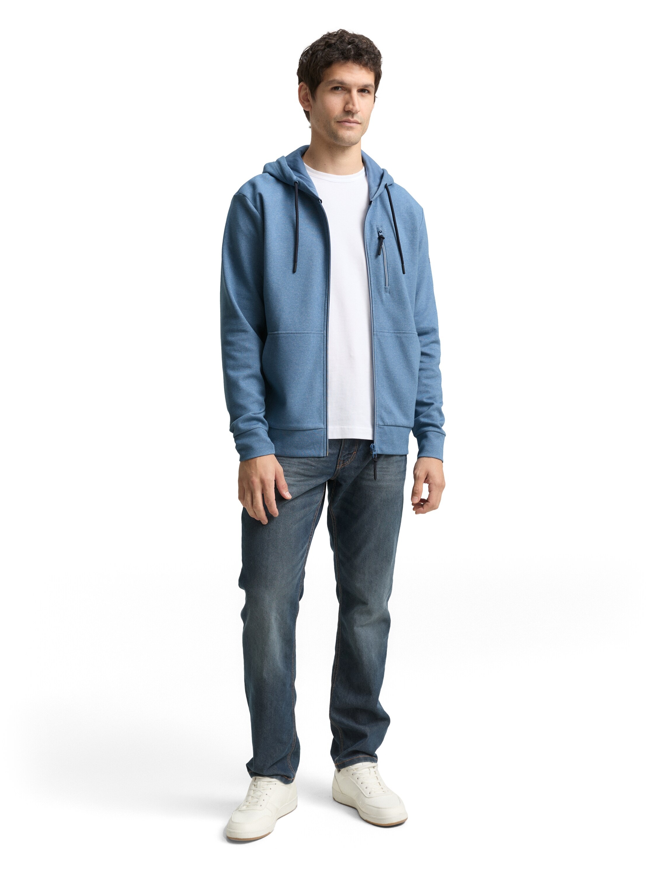 TOM TAILOR Kapuzensweatjacke mit Taschen