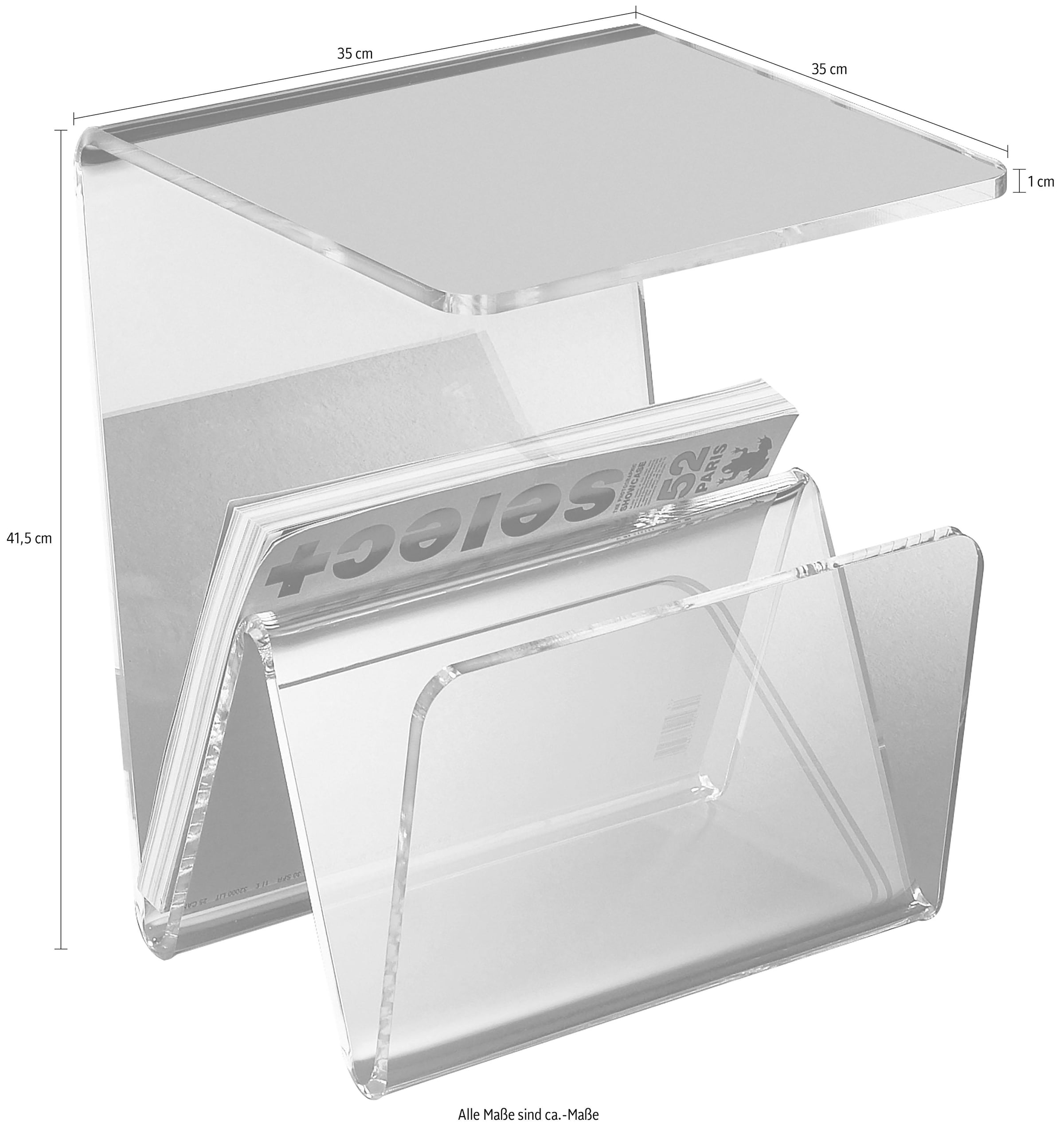 aus mit Acrylglas of kaufen Jahren XXL online mit Garantie Zeitungsständer Places Style Ablage | »Remus«, 3