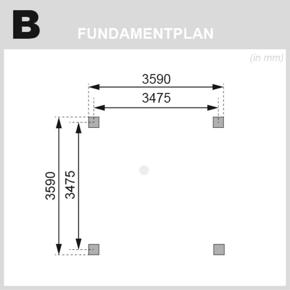 Karibu Pavillon »Kirn 1« BxTxH: 431x431x315 cm