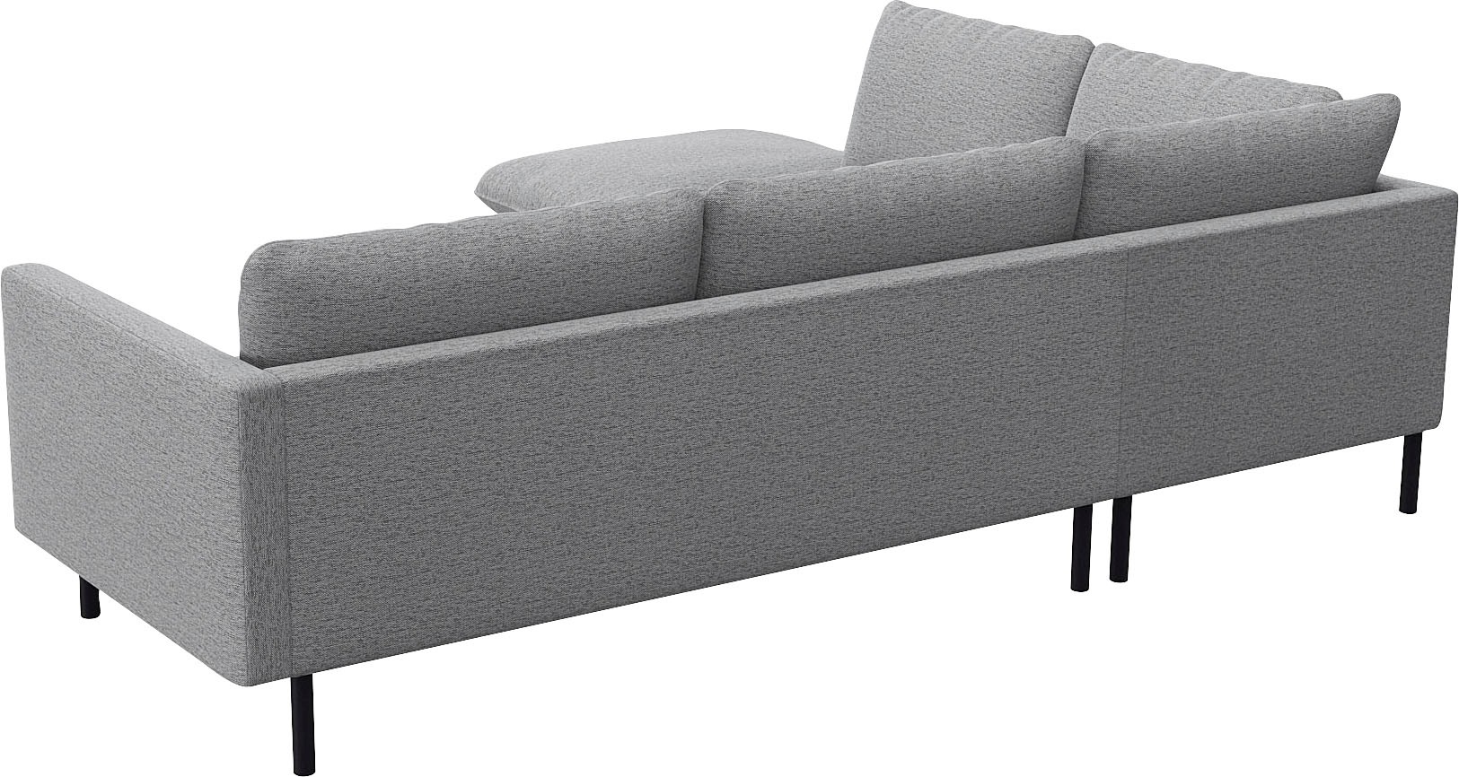 FLEXLUX Ecksofa »Bolzano Designsofa, bequem durch Kaltschaum im Sitz, L-Form«, lose Sitz -& Rückenkissen, hohe Füße