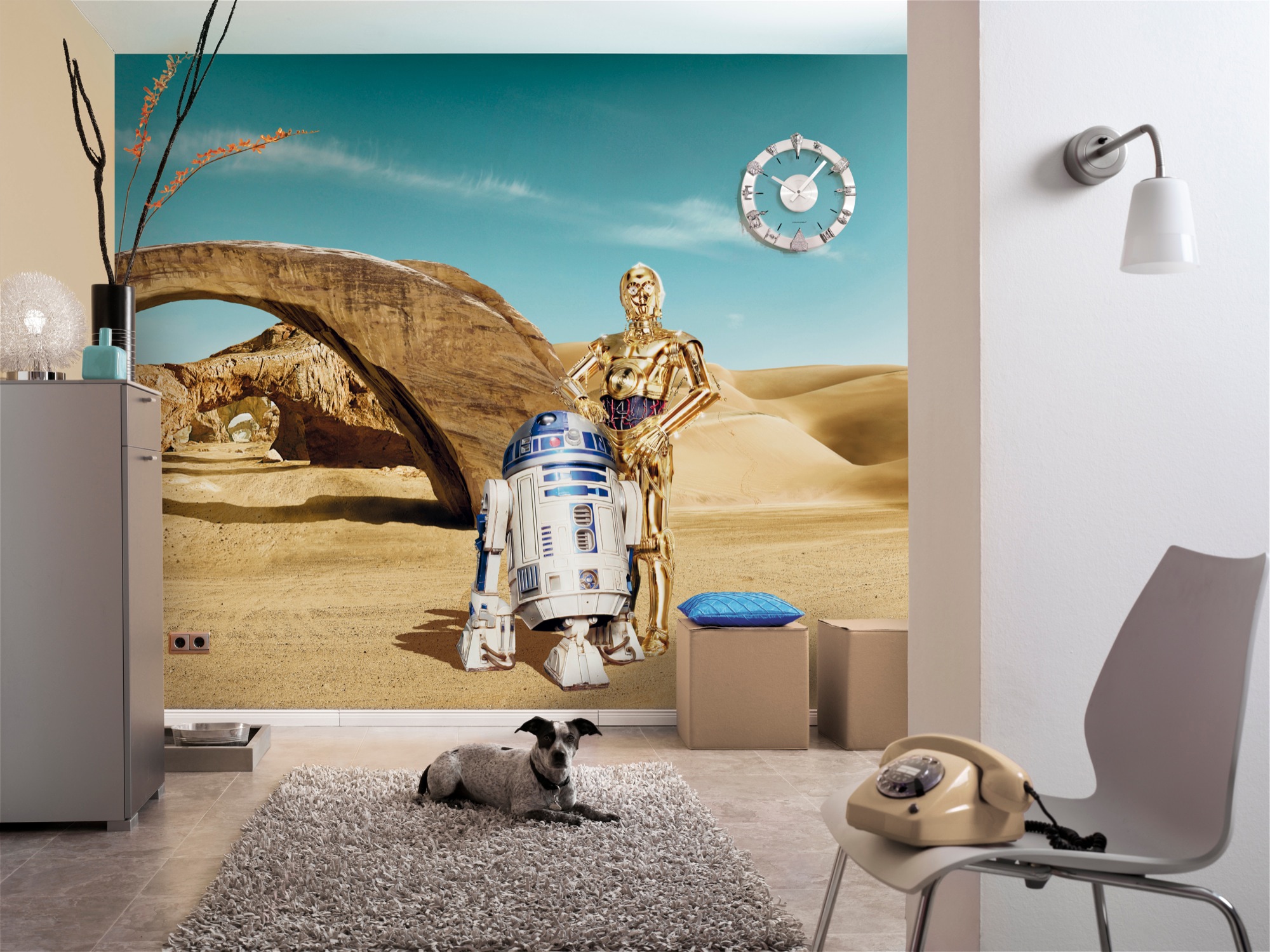 Komar Fototapete »Star Wars Lost Droids«, 368x254 cm (Breite x Höhe),  inklusive Kleister online kaufen | mit 3 Jahren XXL Garantie