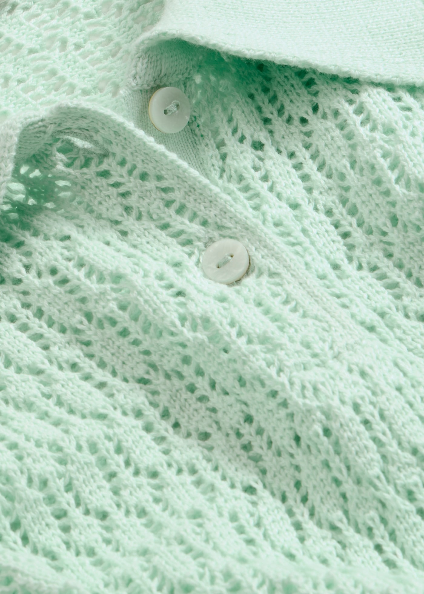 bonprix Strickpullover aus reiner Baumwolle, bequeme Passform, mit Ajour-Strickmuster