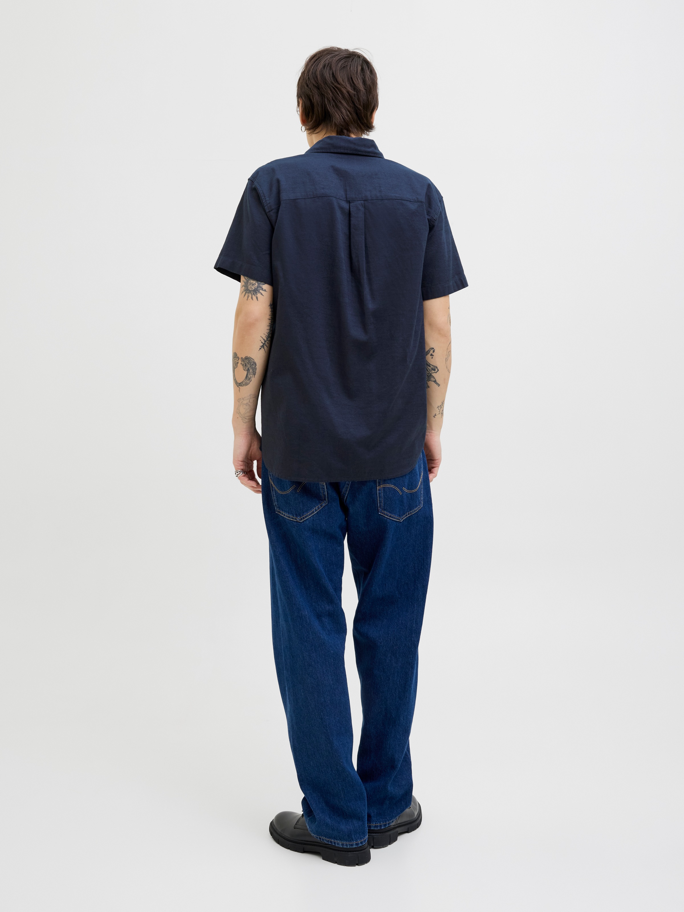 Jack & Jones Kurzarmhemd »JJPIERRE SLUB SHIRT SS«