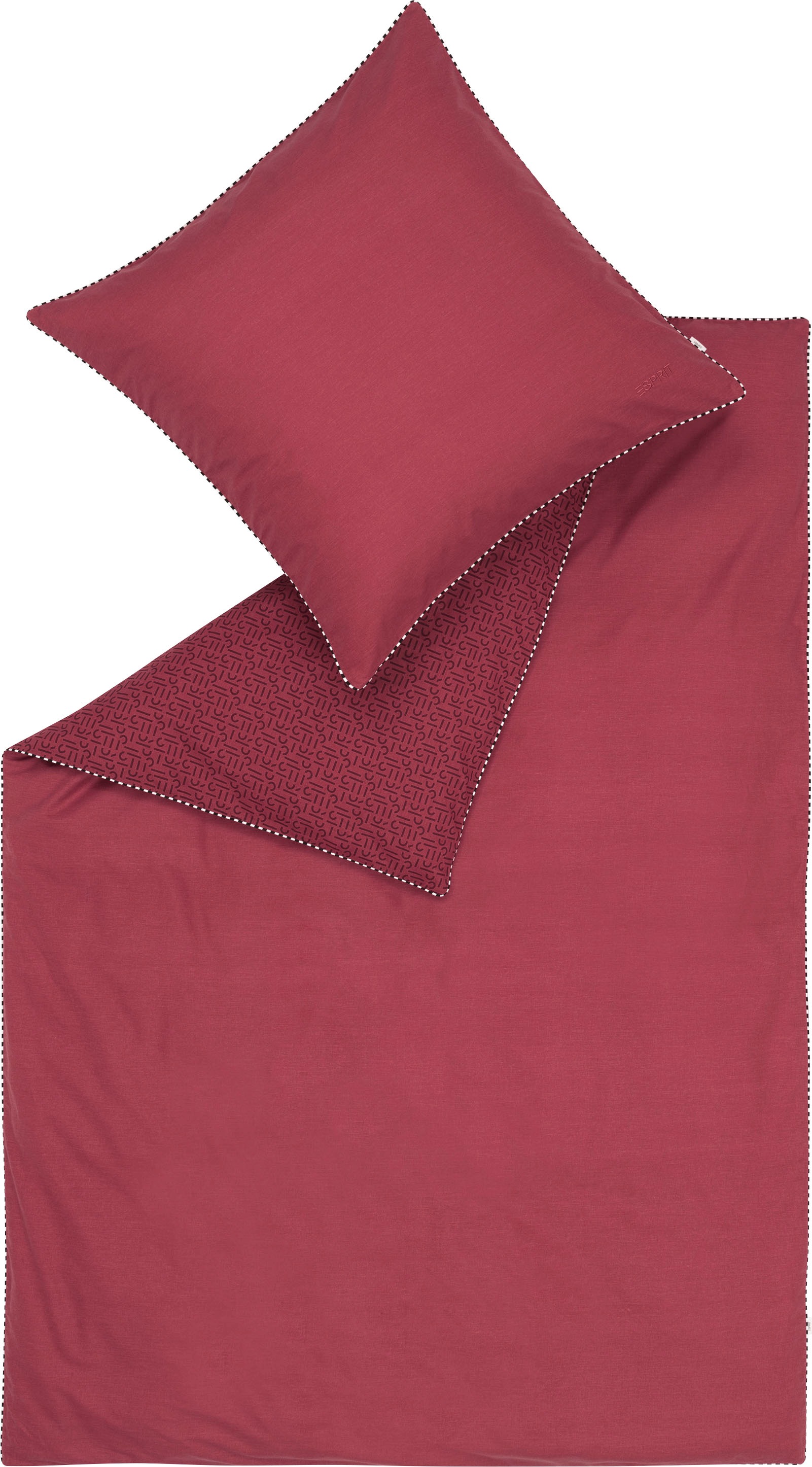 Esprit Wendebettwäsche »Scatter« 2 Stk. mit effektvollem Rundum-Keder