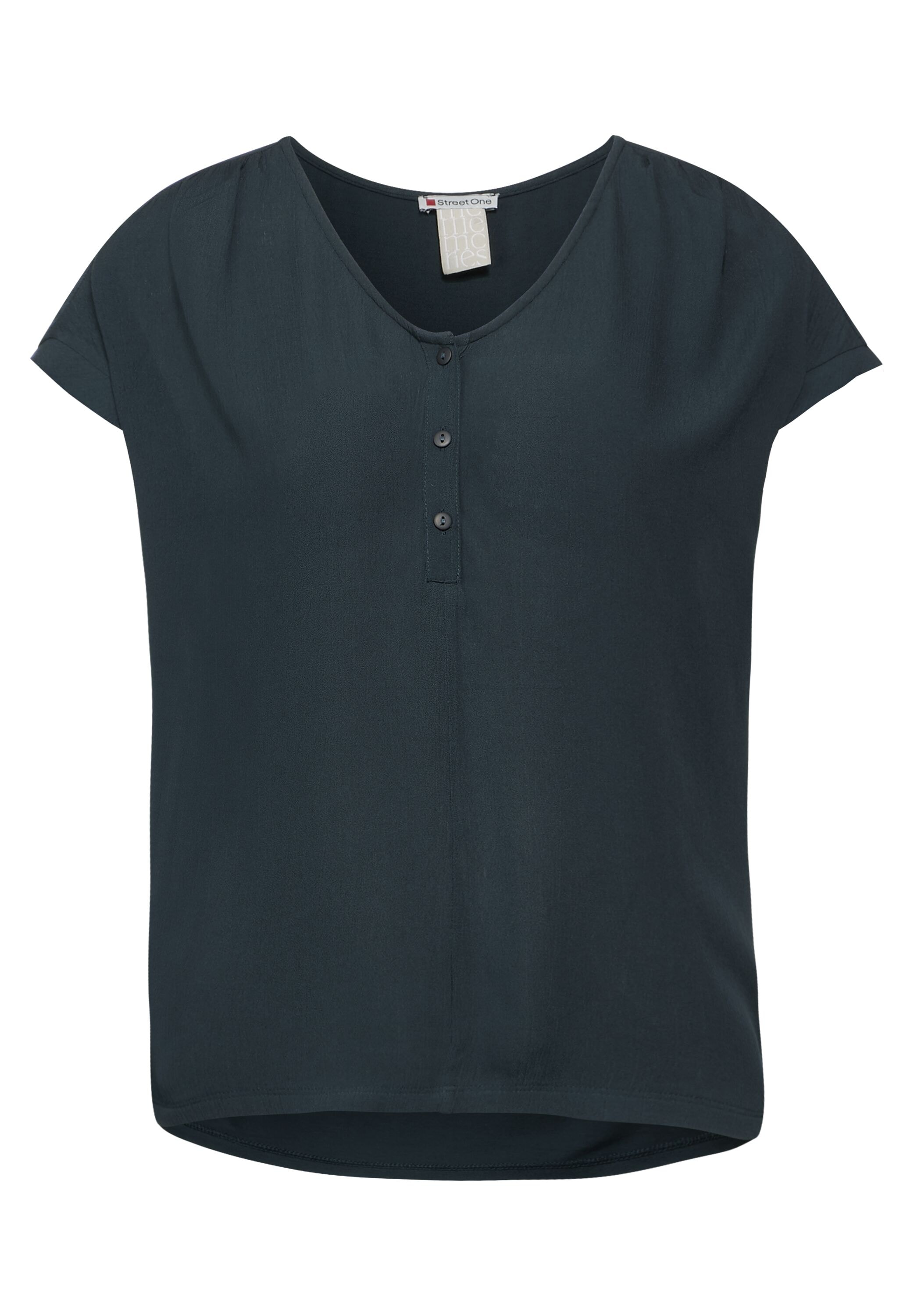 STREET ONE Shirttop mit softe Crinkle Viskose Front