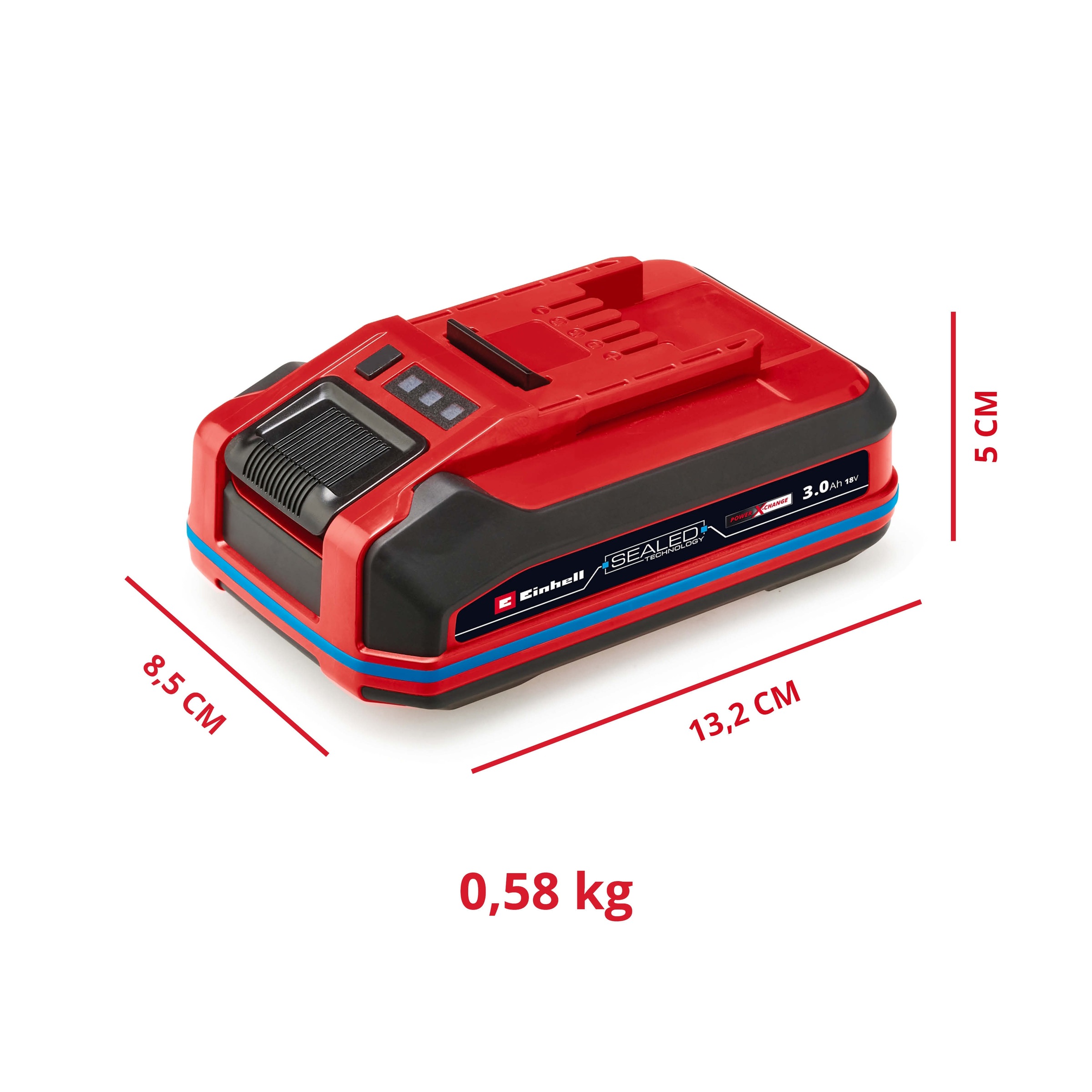 Einhell Akku »PXC+ 18V 3,0Ah SEALED«, 3000 mAh, 18,0 V