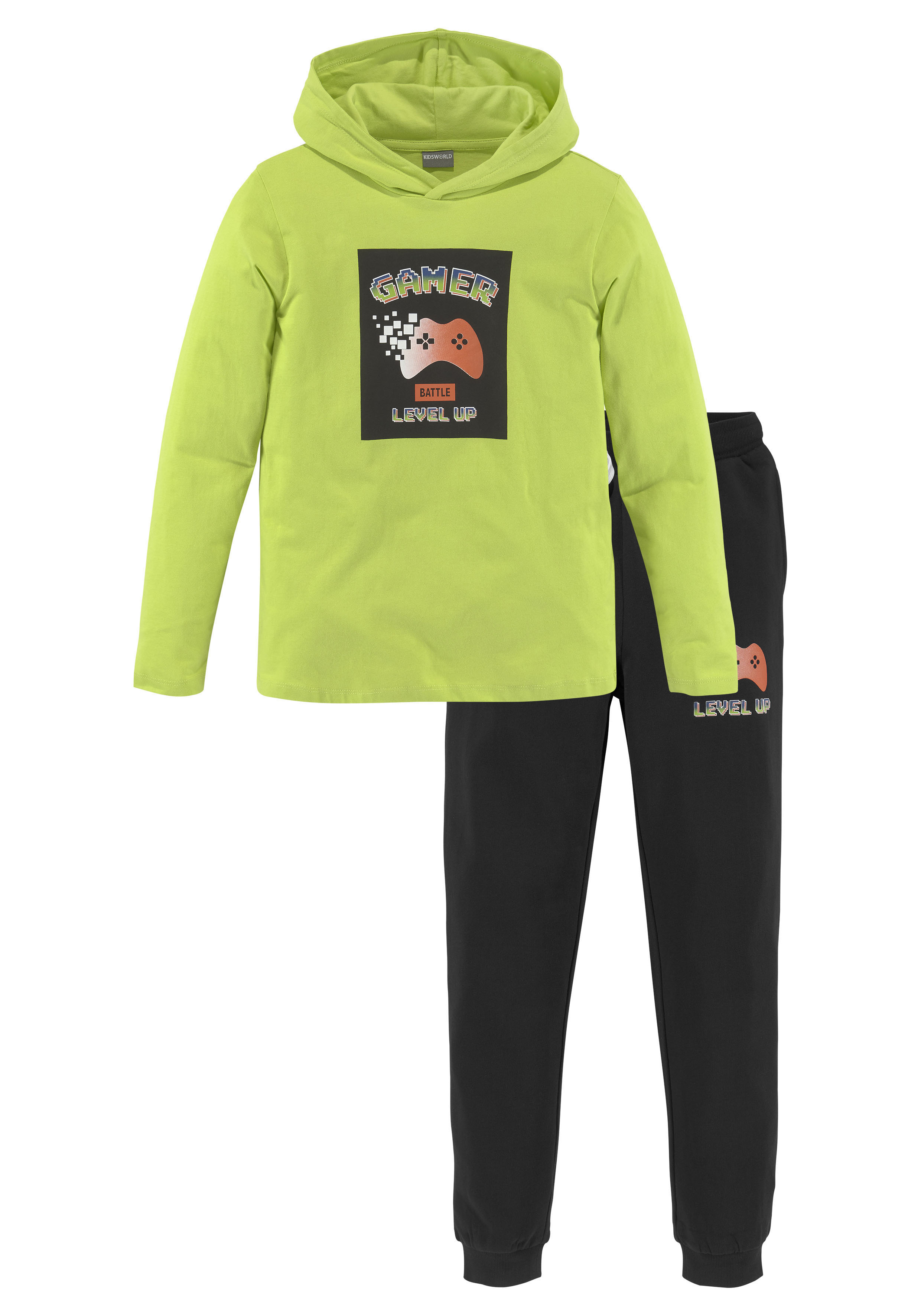 Shirt & Hose »GAMER Set: Shirt und Sweathose«, (Set, 2 tlg., 2), Kapuzenshirt und...