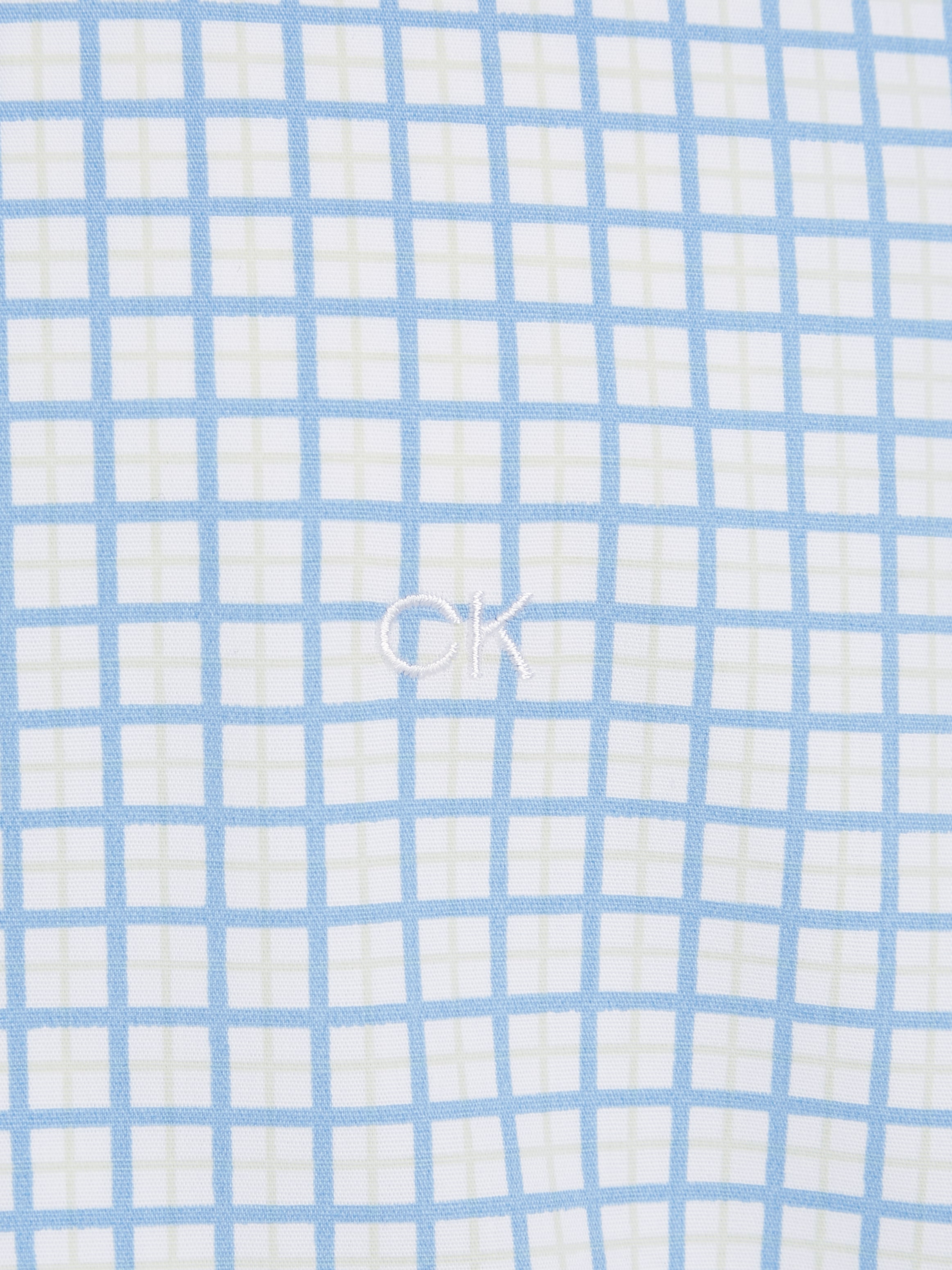 Calvin Klein Langarmhemd »POPLIN CHECK PRINT SLIM SHIRT«