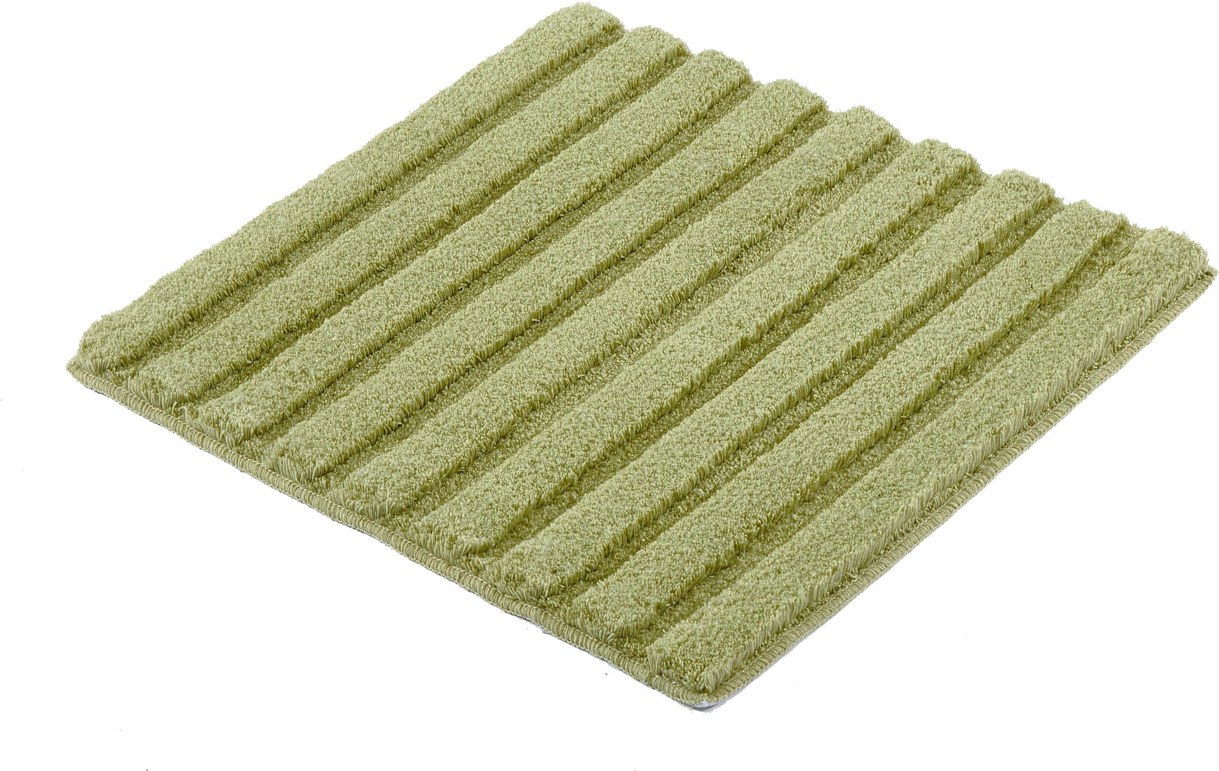 Kleine Wolke Badematte »Cord, Badvorleger, Badezimmer Teppich« Höhe 25 mm rutschhemmend beschichtet fußbodenheizungsgeeignet Badteppich, Streifen Design, Hoch-Tief Effekt