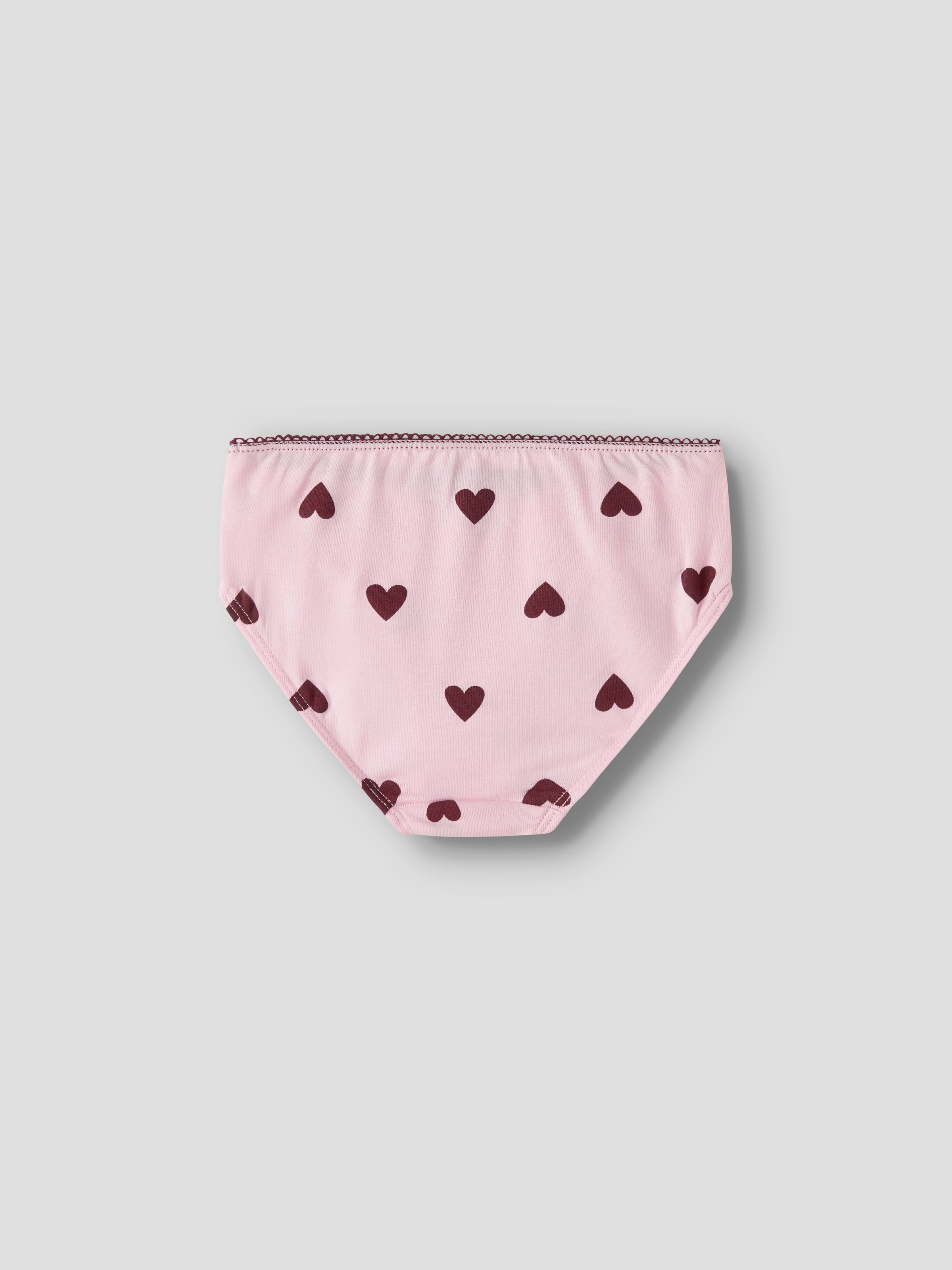 Name It Slip »NMFBRIEFS 3P CUTIE HEART« Packung, 3 Stk. Baumwollmischung, 2x uni und 1x bedruckt im Set