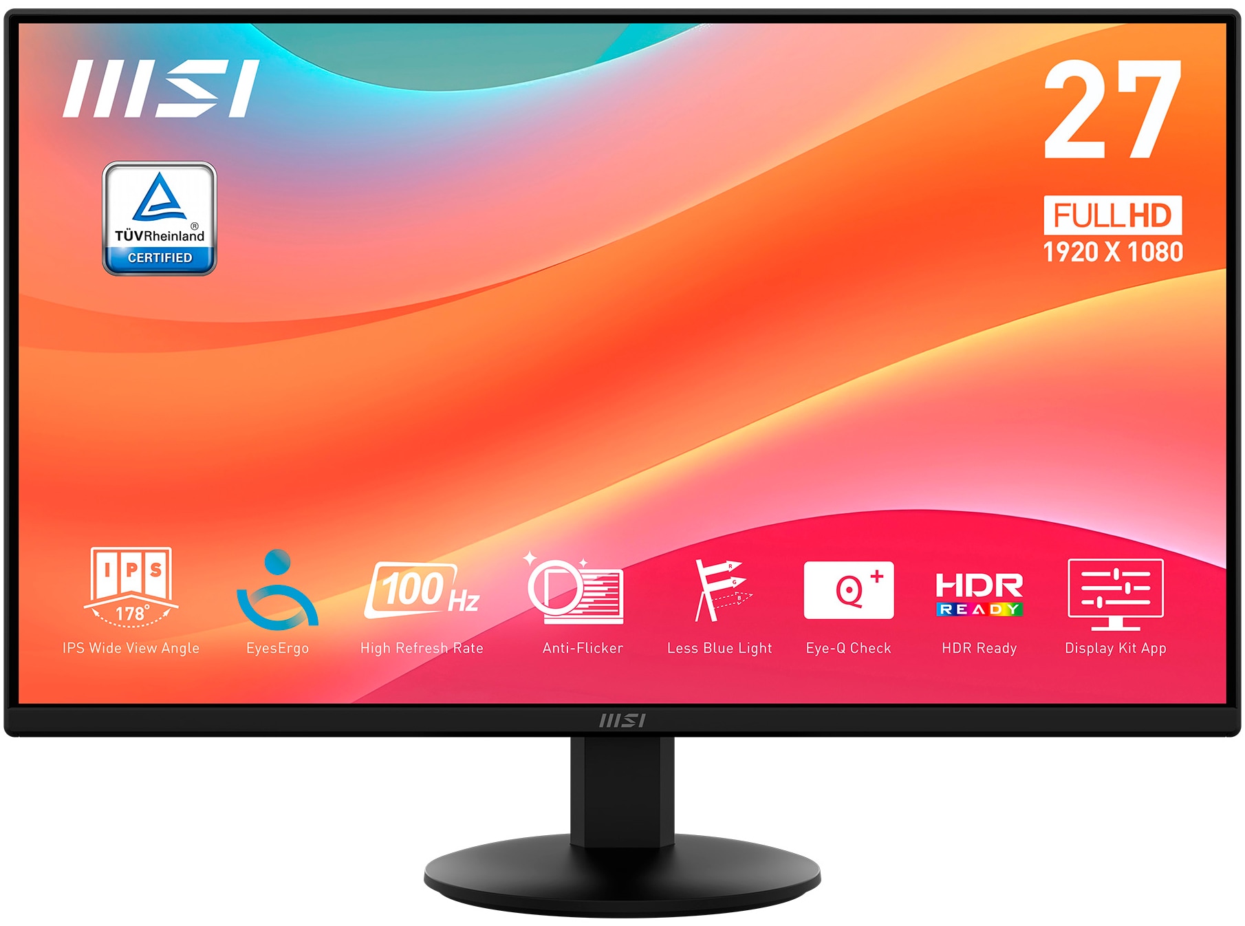 GAMEMAX PC-Komplettsystem »MegaDeal Rockstar 2842 AMD Ryzen 5 5600GT 16GB 480GB SSD« 27 ″ AMD Ryzen 5 Radeon Graphics 16 GB RAM 480 GB SSD Windows 11 + MSI PRO MP272L LCD-Monitor, 68,6cm (27")