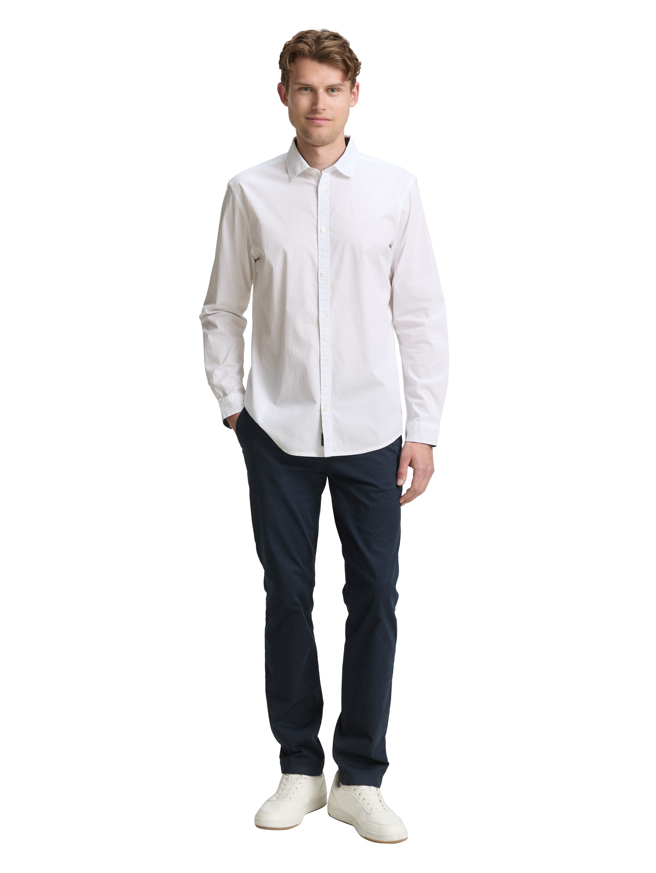 TOM TAILOR Langarmhemd, mit Elasthan