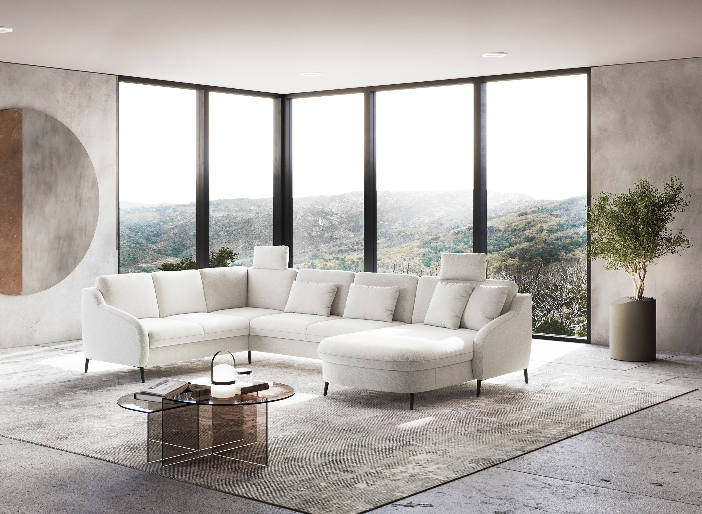 sit&more Wohnlandschaft »Soul U-Form«, wahlweise mit Bettfunktion und Bettkasten oder Schubkasten