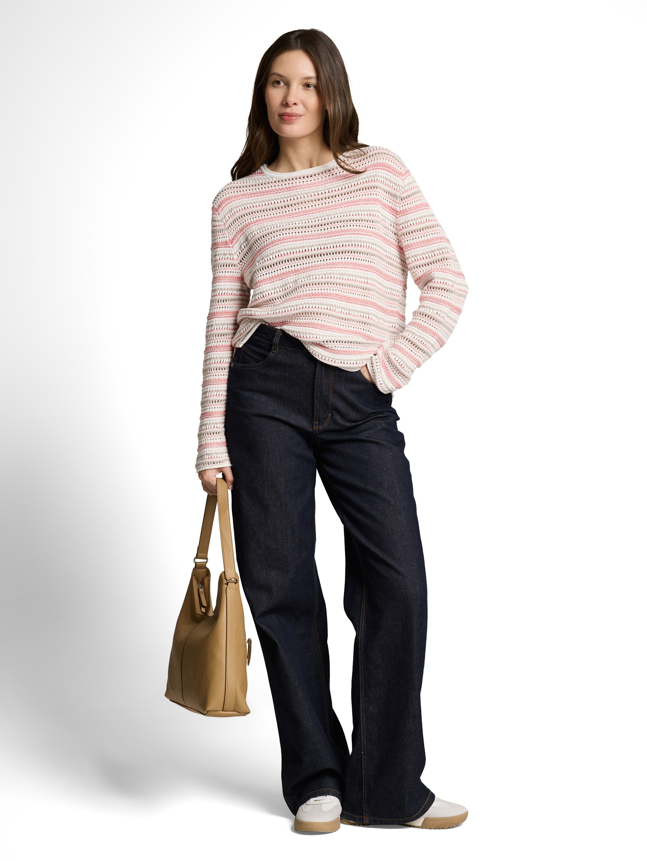 TOM TAILOR Strickpullover mit Streifen Muster