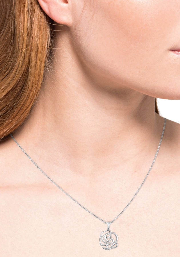 Amor Kette mit Anhänger »Rose, 2034105«