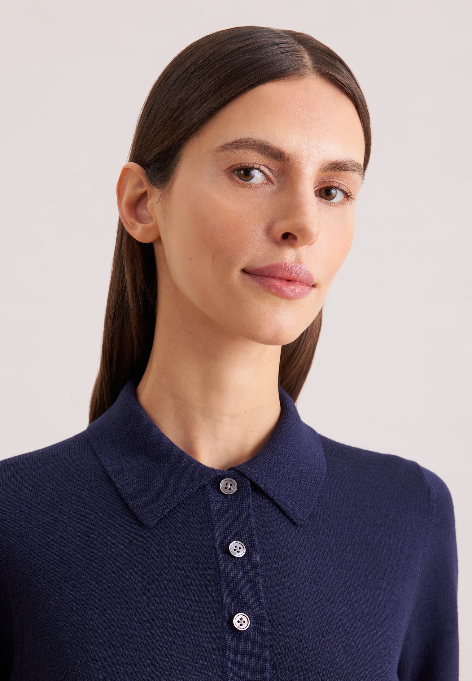 seidensticker Strickpullover Polo Uni