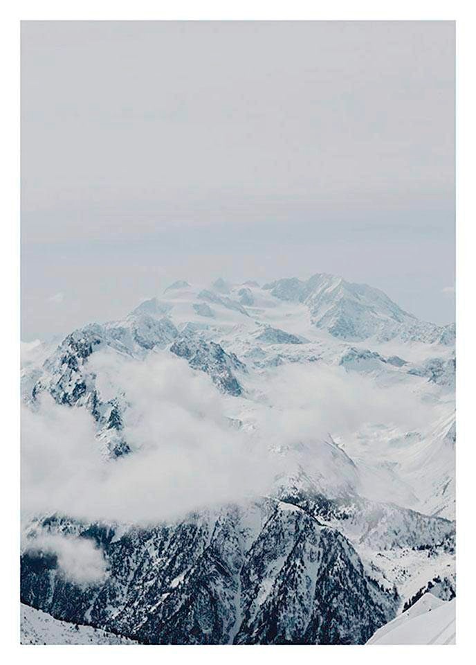 Komar Bild »Mountain Clouds«, Natur, (1 St.), Wandbild zur Dekoration - ohne Rahmen