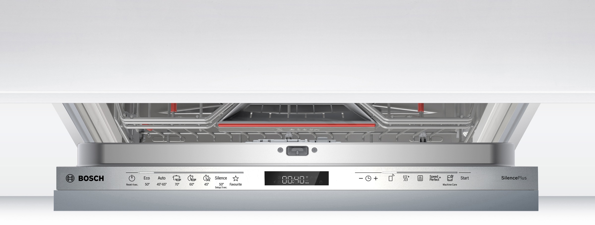 BOSCH vollintegrierbarer Geschirrspüler Serie 6 »SBD6ECX21E« 14 tlg. Maßgedecke Time Light - Restzeit wird auf Küchenboden projiziert