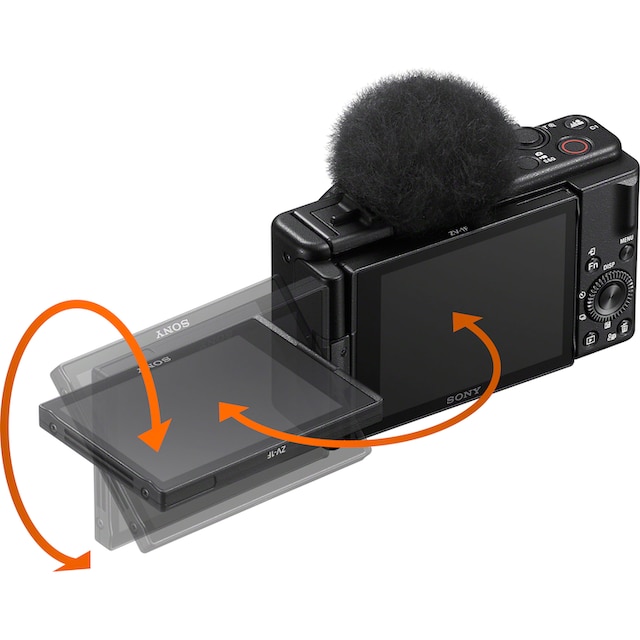 Sony Kompaktkamera »ZV-1F«, ZEISS Tessar T* Objektiv, 6 Elemente in 6  Gruppen, 20,1 MP, Bluetooth-WLAN bei