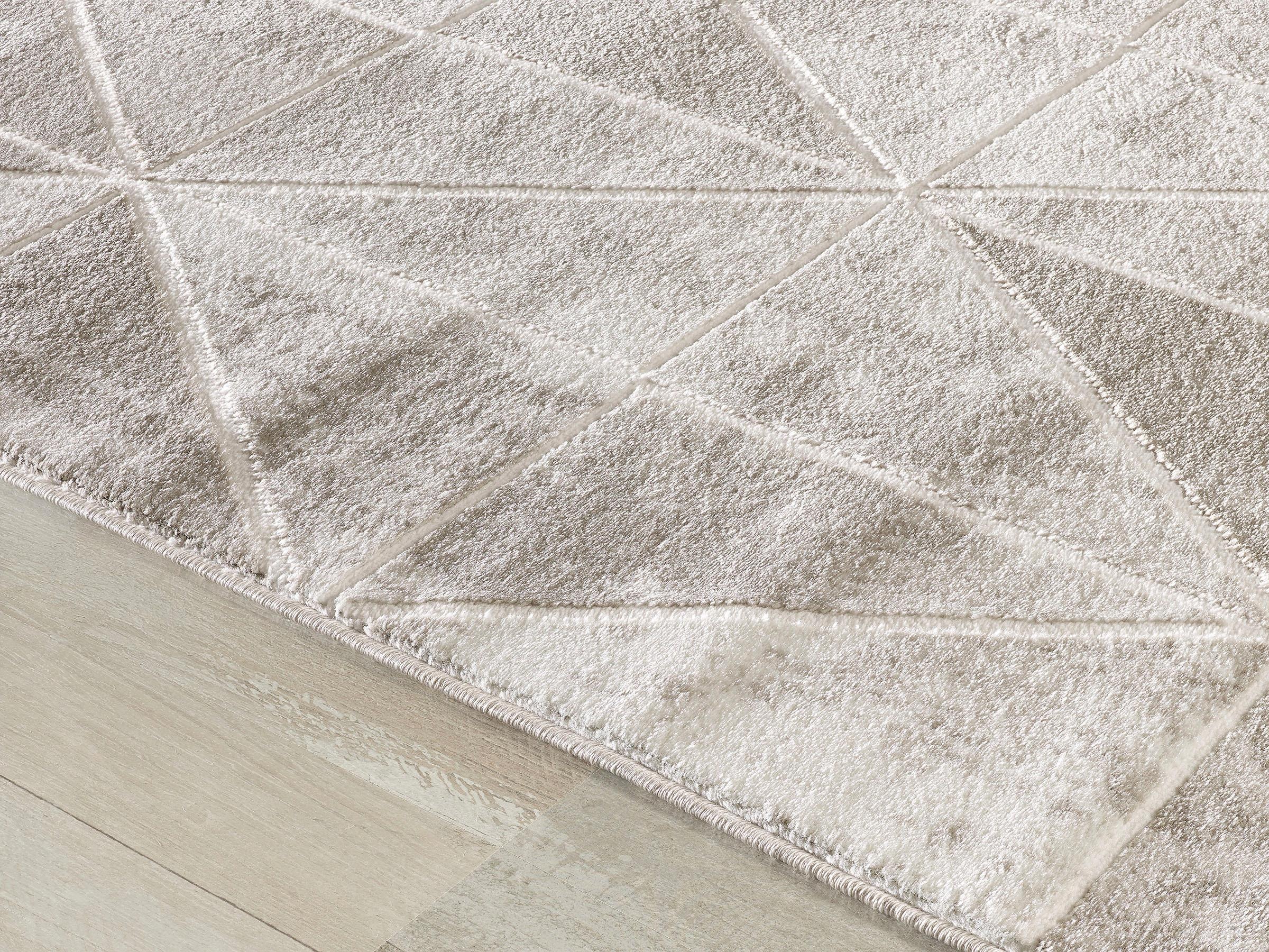 Sanat Teppich »Harmony 3212 , auch als Läufer« rechteckig 12 mm Höhe Wohnzimmer, Kurzflor, modern, abtrakt, Schlafzimmer