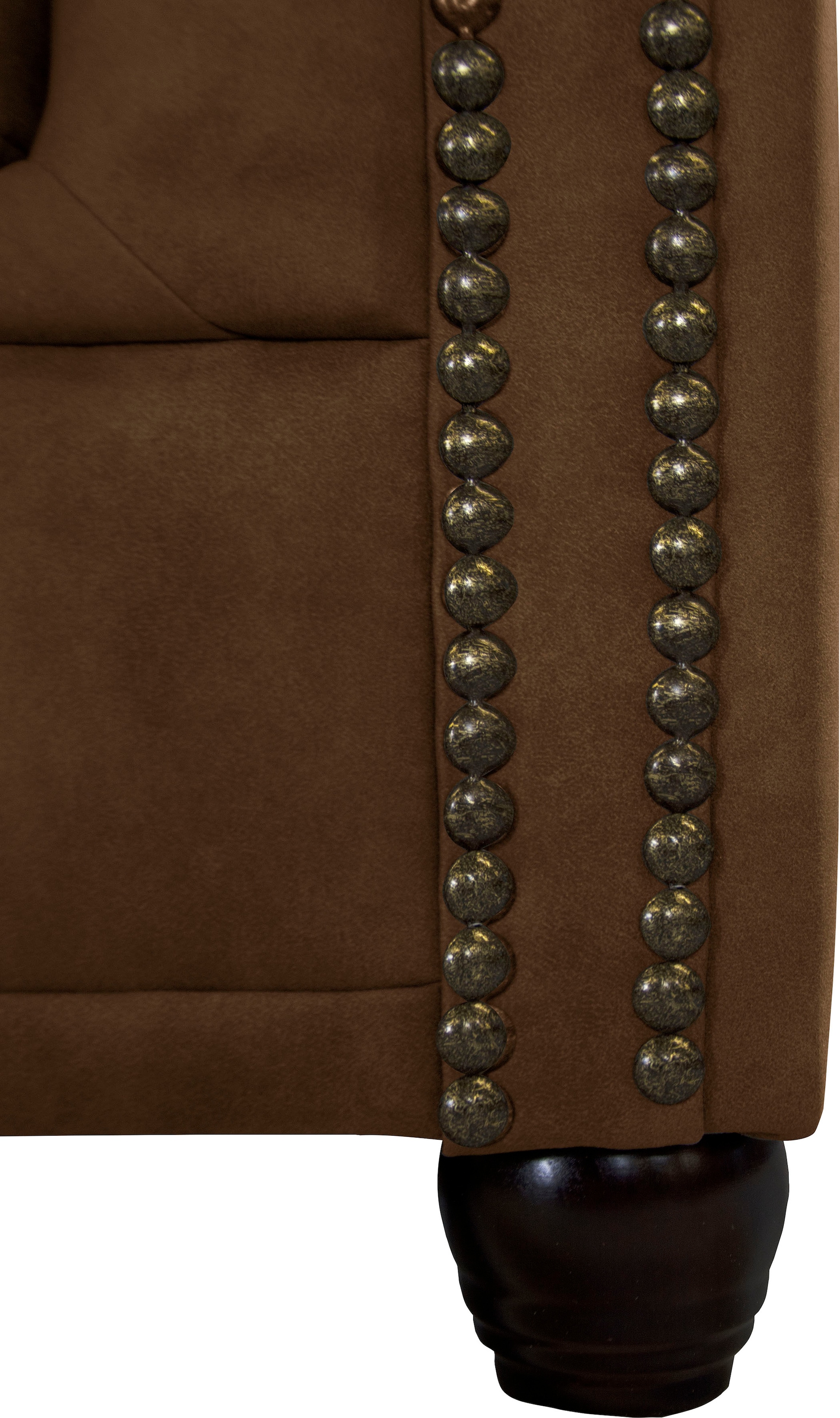 Home affaire Chesterfield-Sofa »Rysum L-Form« Chesterfield-Optik , gleichschenklig