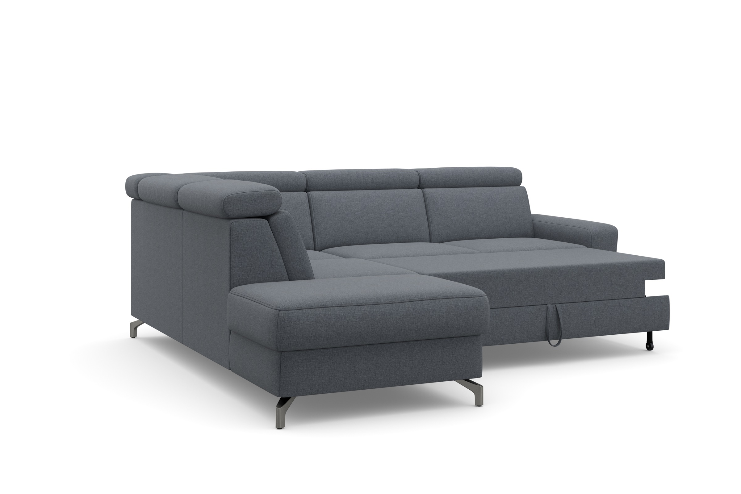 sit&more Ecksofa »Scarlett L-Form«, inklusive Kopfteilverstellung, wahlweise mit Bettfunktion, Bettkasten