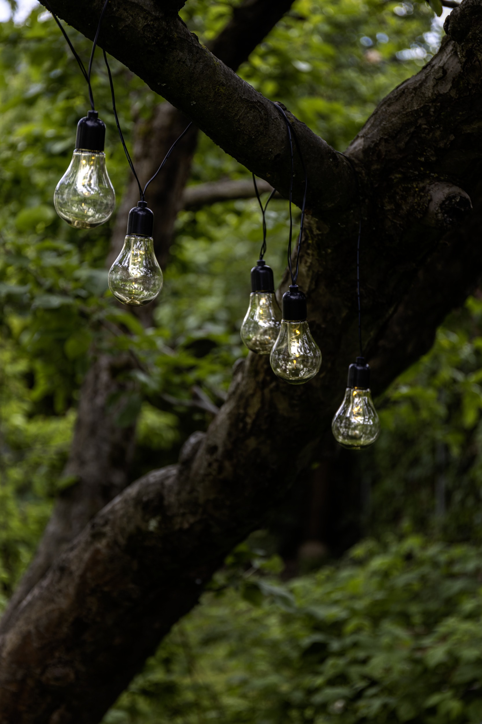 EGLO Lichterkette »LED Lichterkette Libisa, Balkon Deko, Glühbirnen, IP44 Outdoor,« 10 Stk.-flammig Kunststoff, 10 Leuchtmittel, 4,05m Kabel, batteriebetrieben, Terrasse