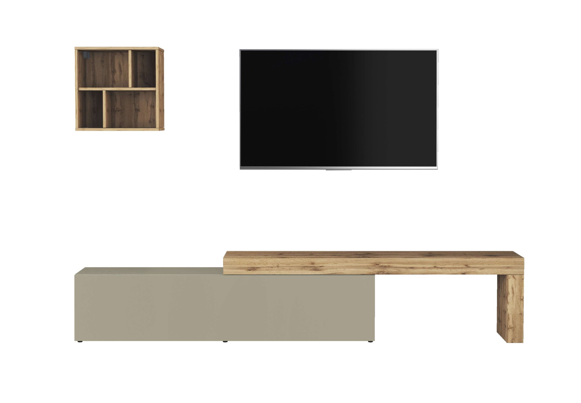 INOSIGN TV-Wand »Chronos TV-Set, Wohnwand – Elemente frei platzierbar, Made in Italy« Set, 2-er set, 2 Stk. tlg.