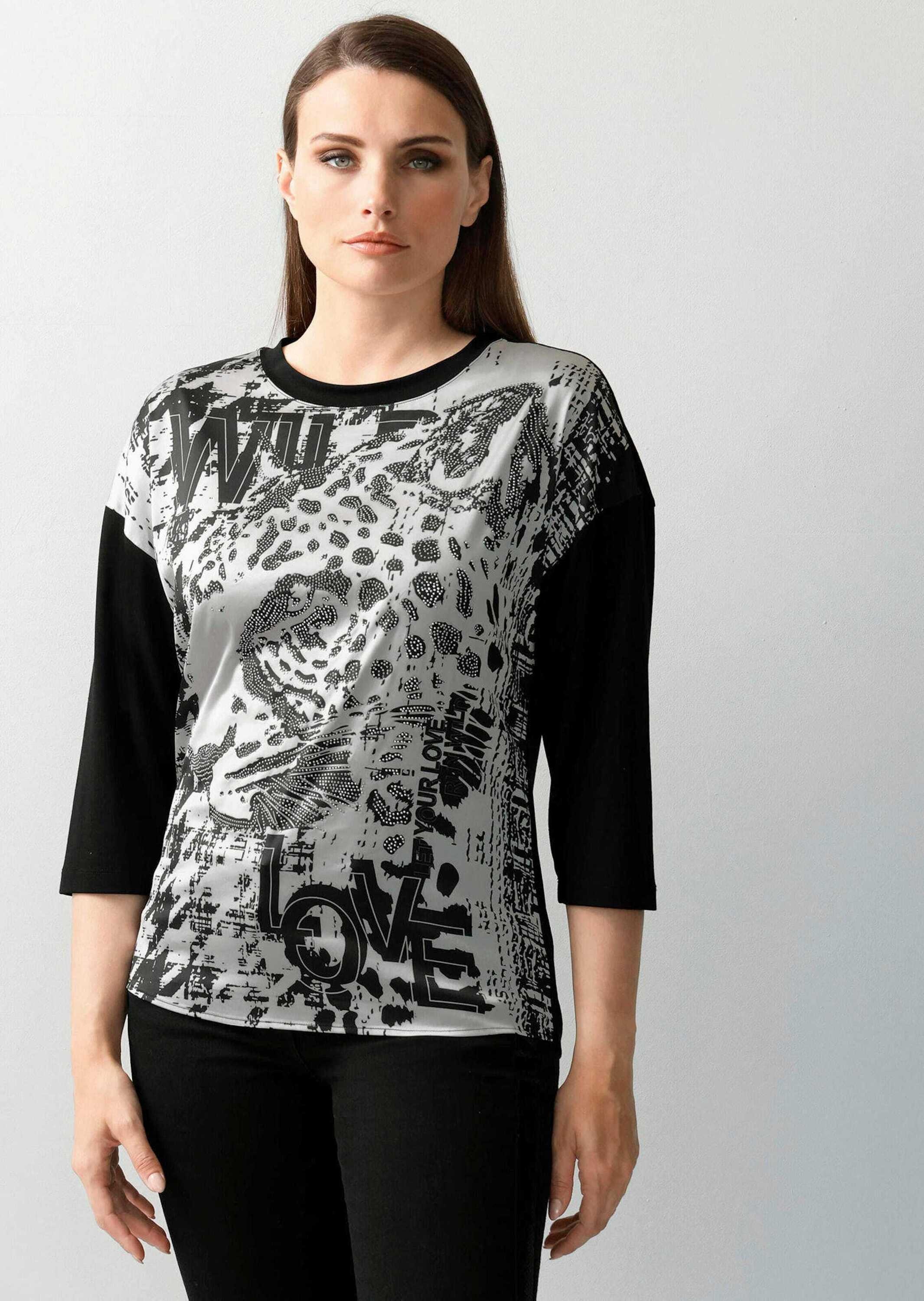 Alba Moda 3/4-Arm-Shirt »Shirt Shirt mit platziertem Druck«