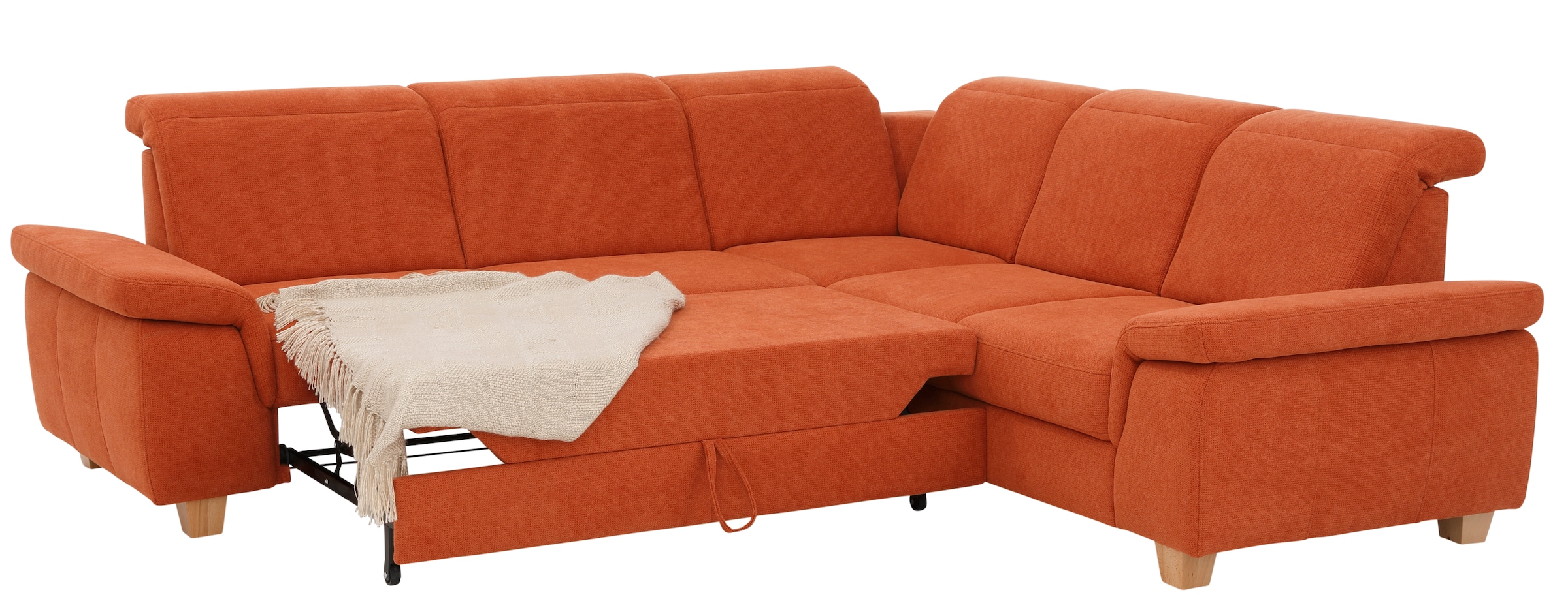 Home affaire Ecksofa »Dalia L-Form«, mit Federkernpolsterung, wahlweise mit Bettfunktion, Bettkasten