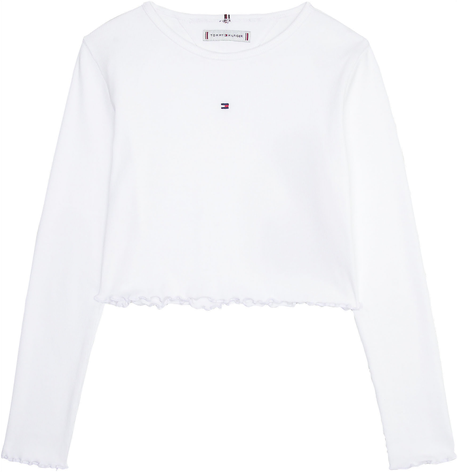 Tommy Hilfiger Langarmshirt »ESSENTIAL RIB TOP L/S«, mit Babylock Saum