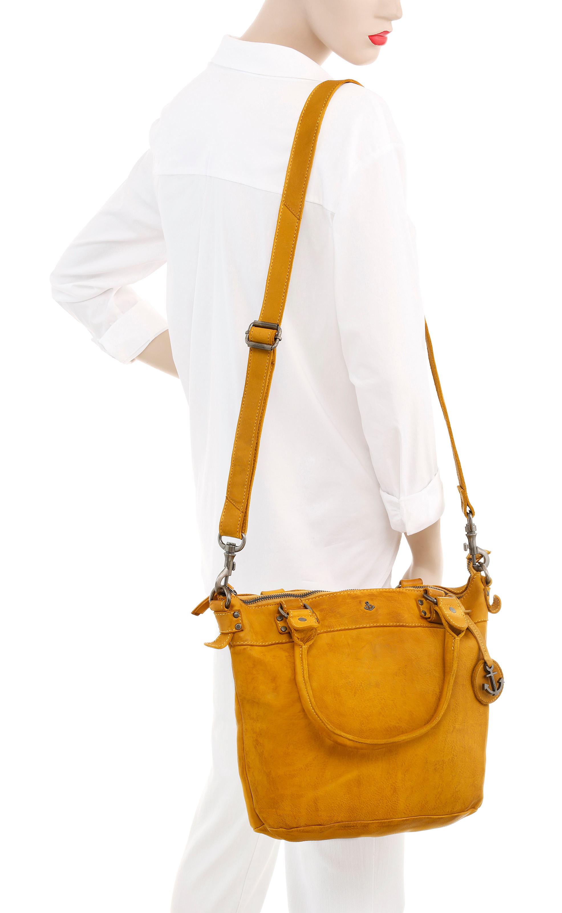 HARBOUR 2nd Shopper »Bianca«, aus Leder mit typischen Marken-Anker-Label und Schmuckanhänger