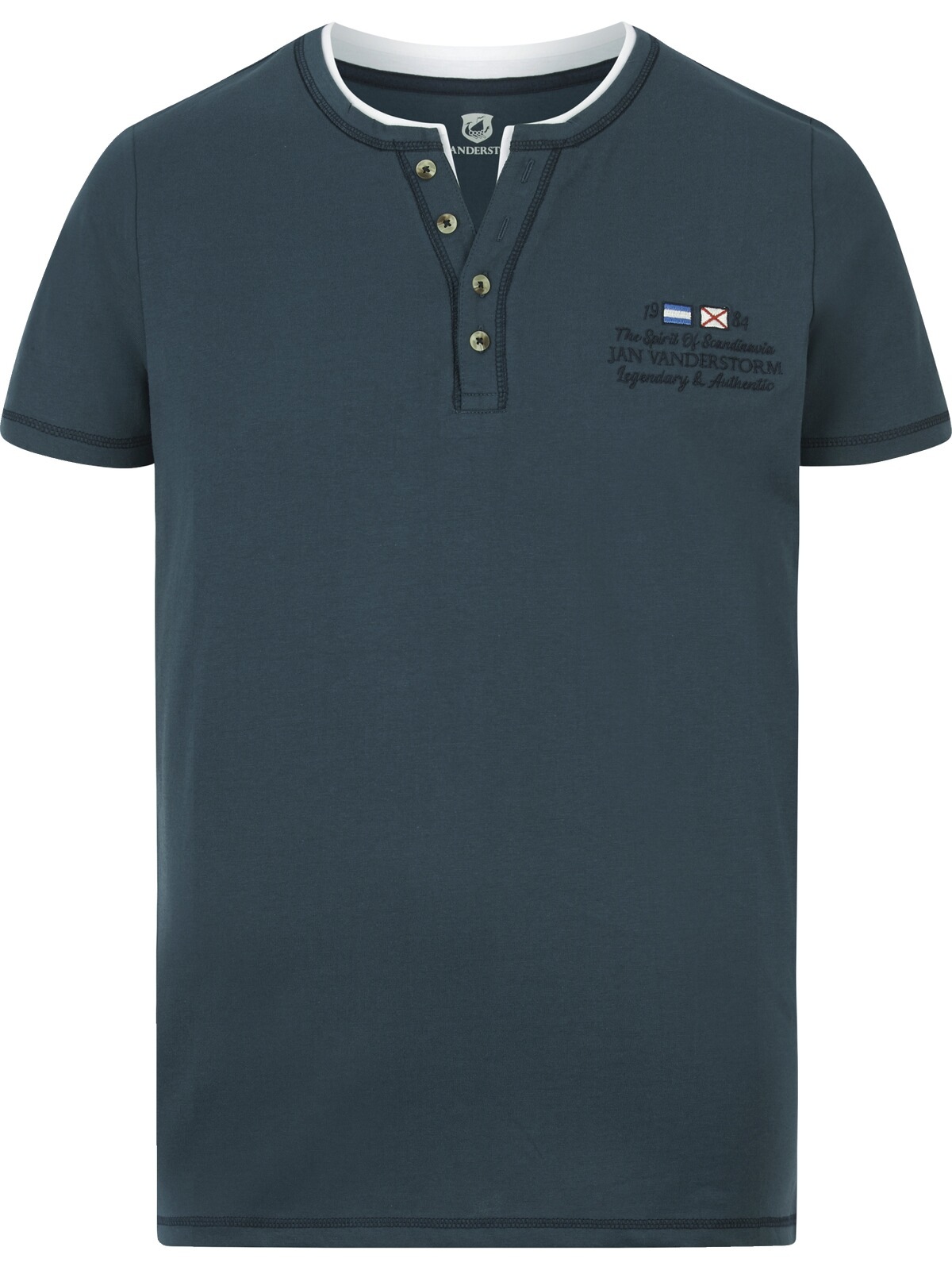 Jan Vanderstorm T-Shirt »T-Shirt HAFTOR«, (1 tlg.)