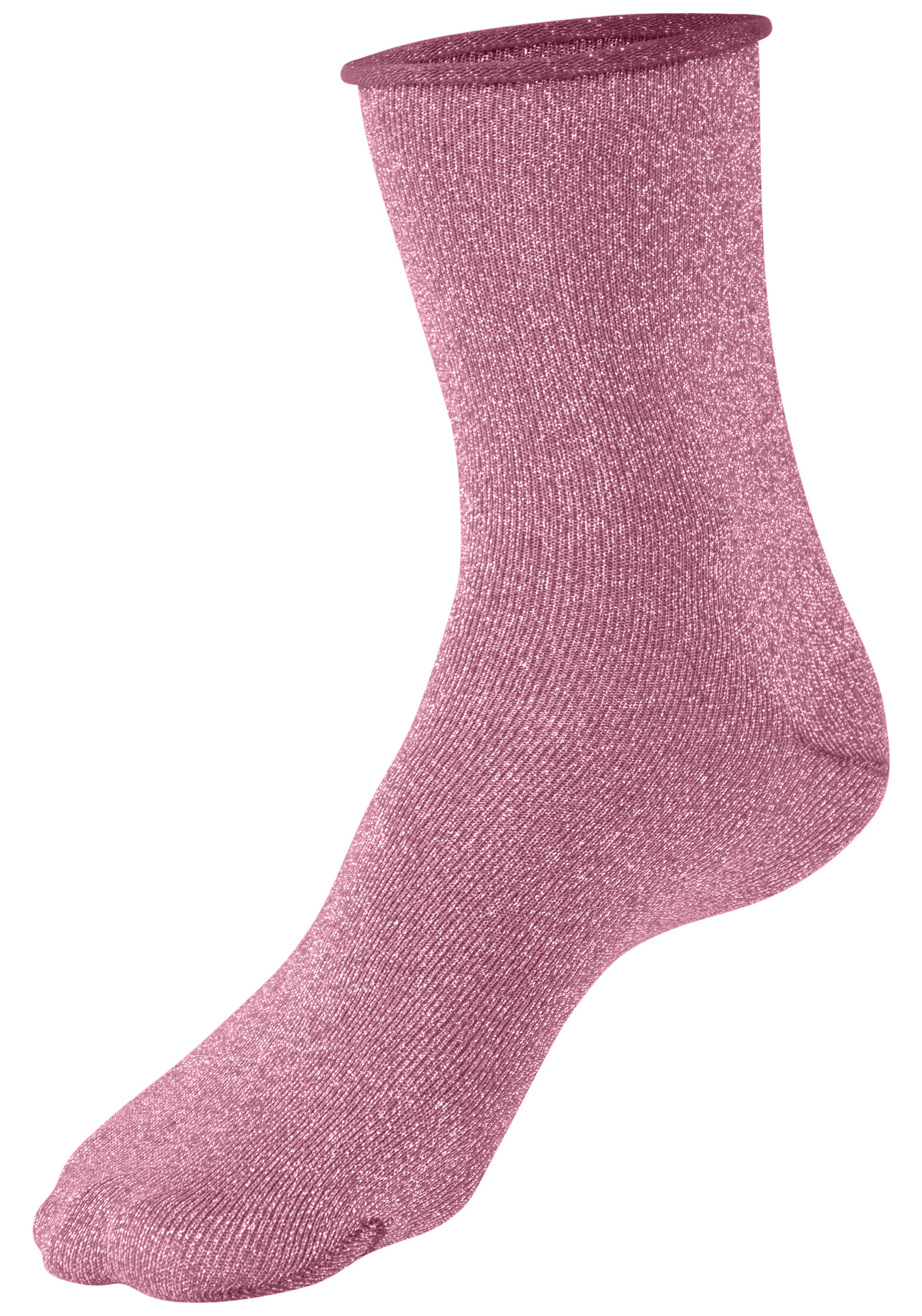 Copenhagen Studios Socken Packung, 2 Paar tlg. mit glitzernden Metallfäden