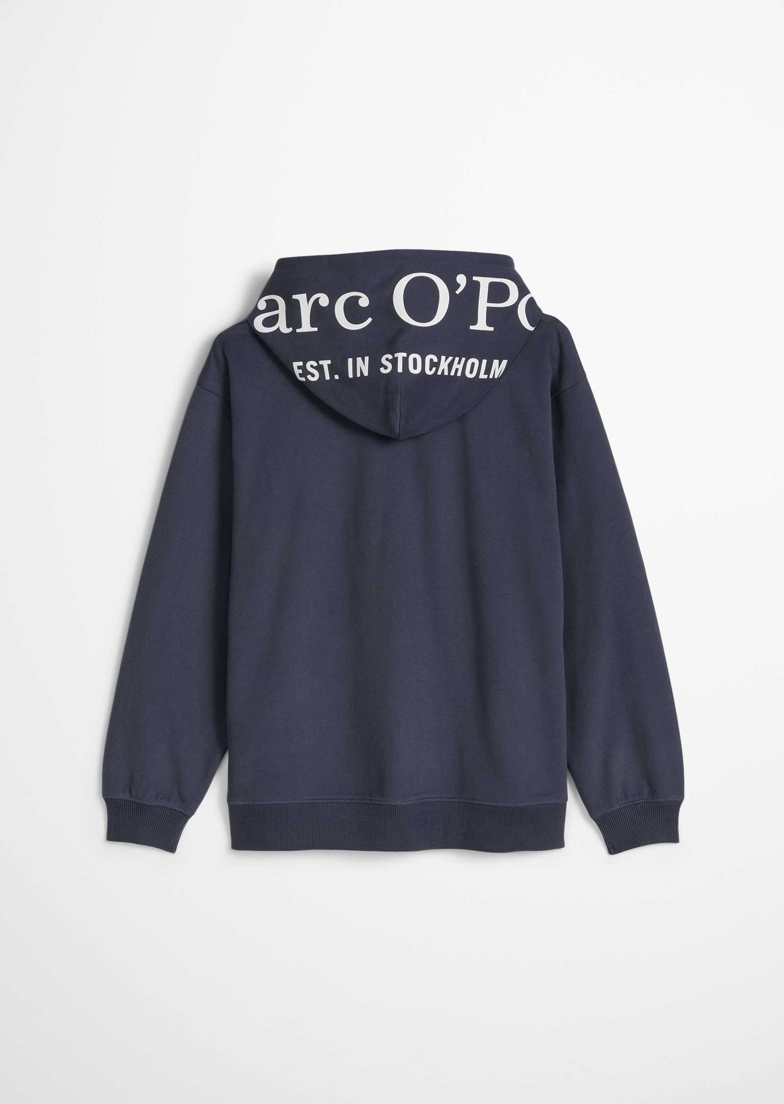 Marc O'Polo Junior Kapuzensweatjacke mit weicher Innenseite, großer Print auf der Kapuze