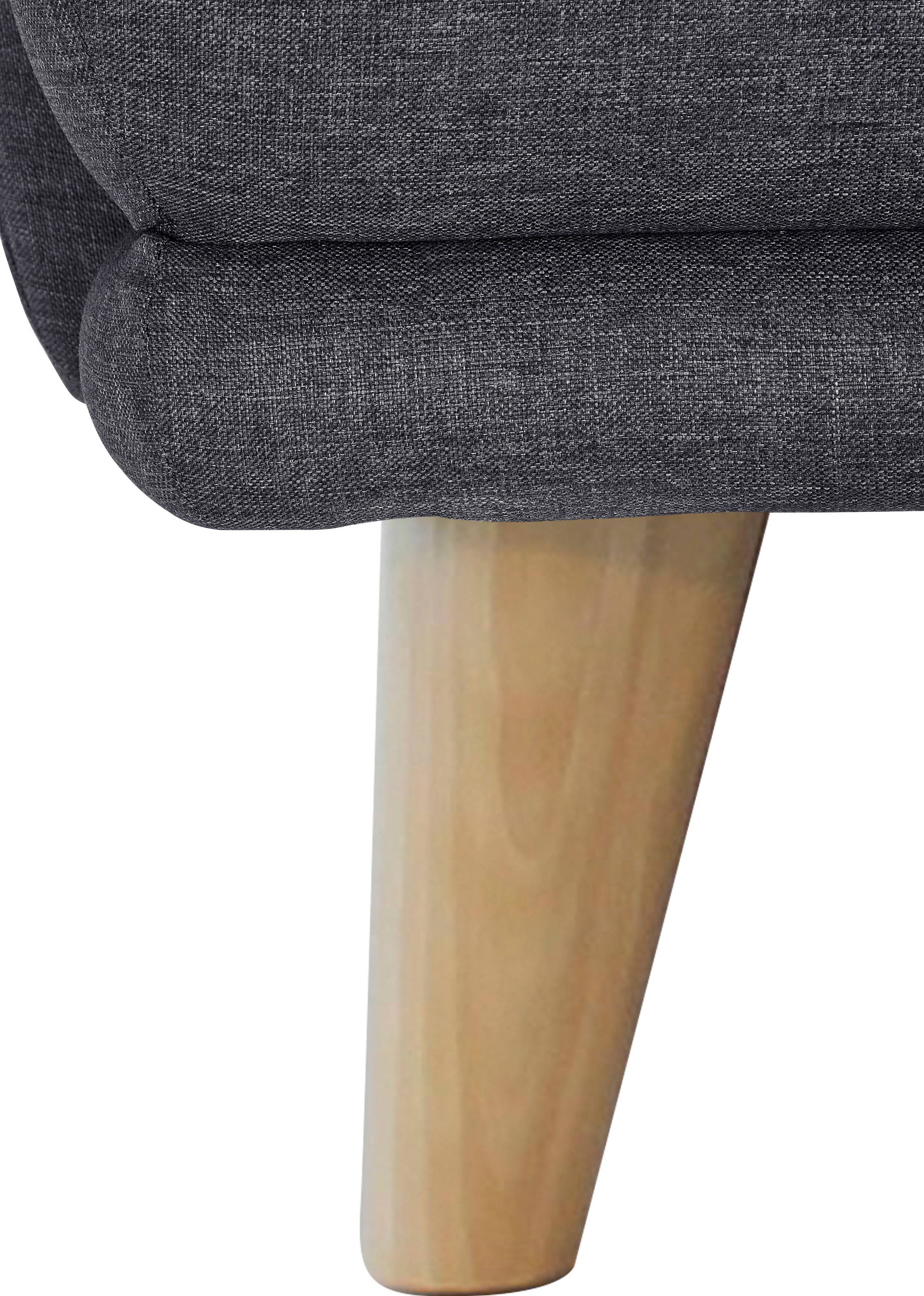 TRENDMANUFAKTUR 3-Sitzer »Cecilia, Sofa in italienischem Design«, mit tollem Sitzkomfort, extrabequeme Armlehnen, Holzfüße