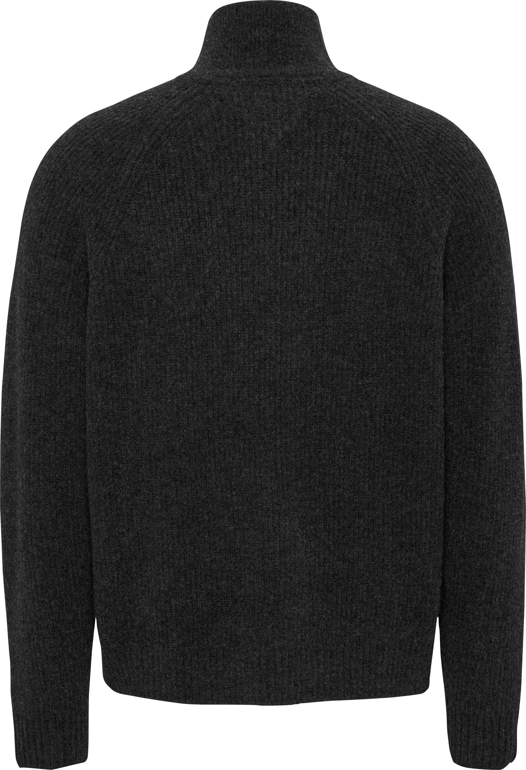 Tommy Jeans Strickpullover »TJM REG 1/4 ZIP RAGLAN BADGE«, Reißverschluss bis Brusthöhe, mit bestickten Markenlogo