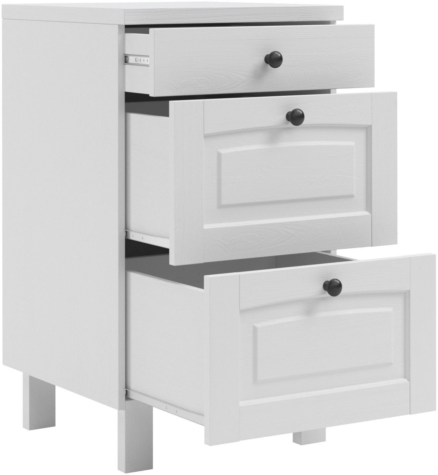 KOCHSTATION Unterschrank »KS-Osby«, (1 St.), Kiefer massiv, Breite 50 cm, 3 Schubkästen