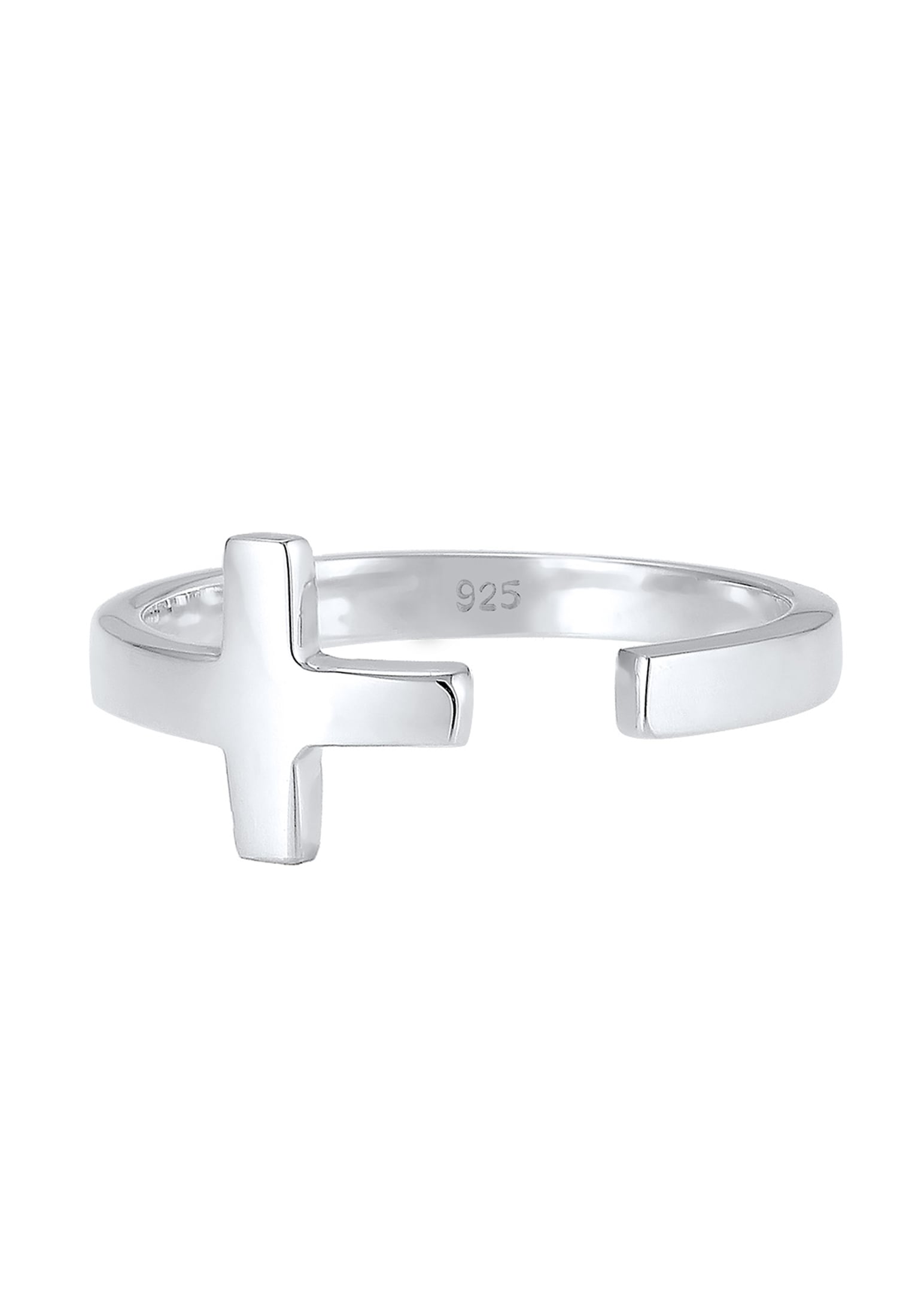 Elli Silberring »Ring Kreuz 925 Sterling Silber verstellbar«