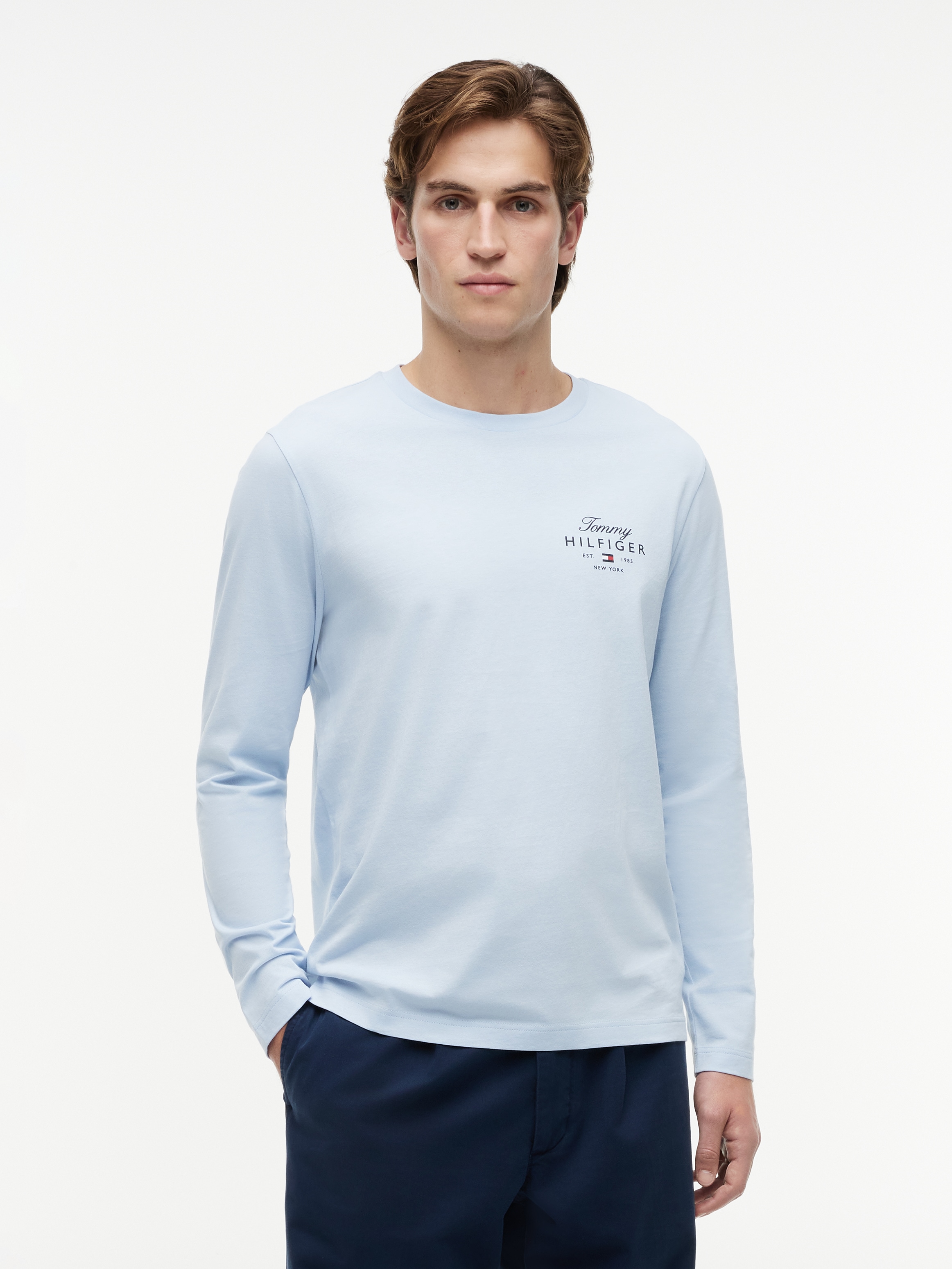 Tommy Hilfiger Langarmshirt »SCRIPT STACK LS REGULAR TEE«