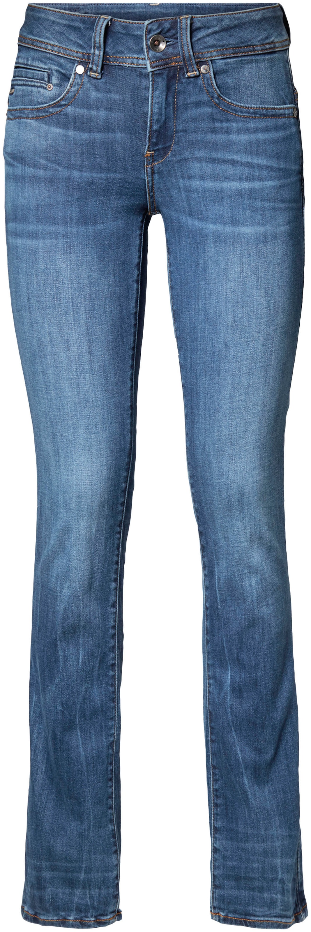 G-STAR Straight-Jeans »Midge Straight Women«, mit Used-Effekten