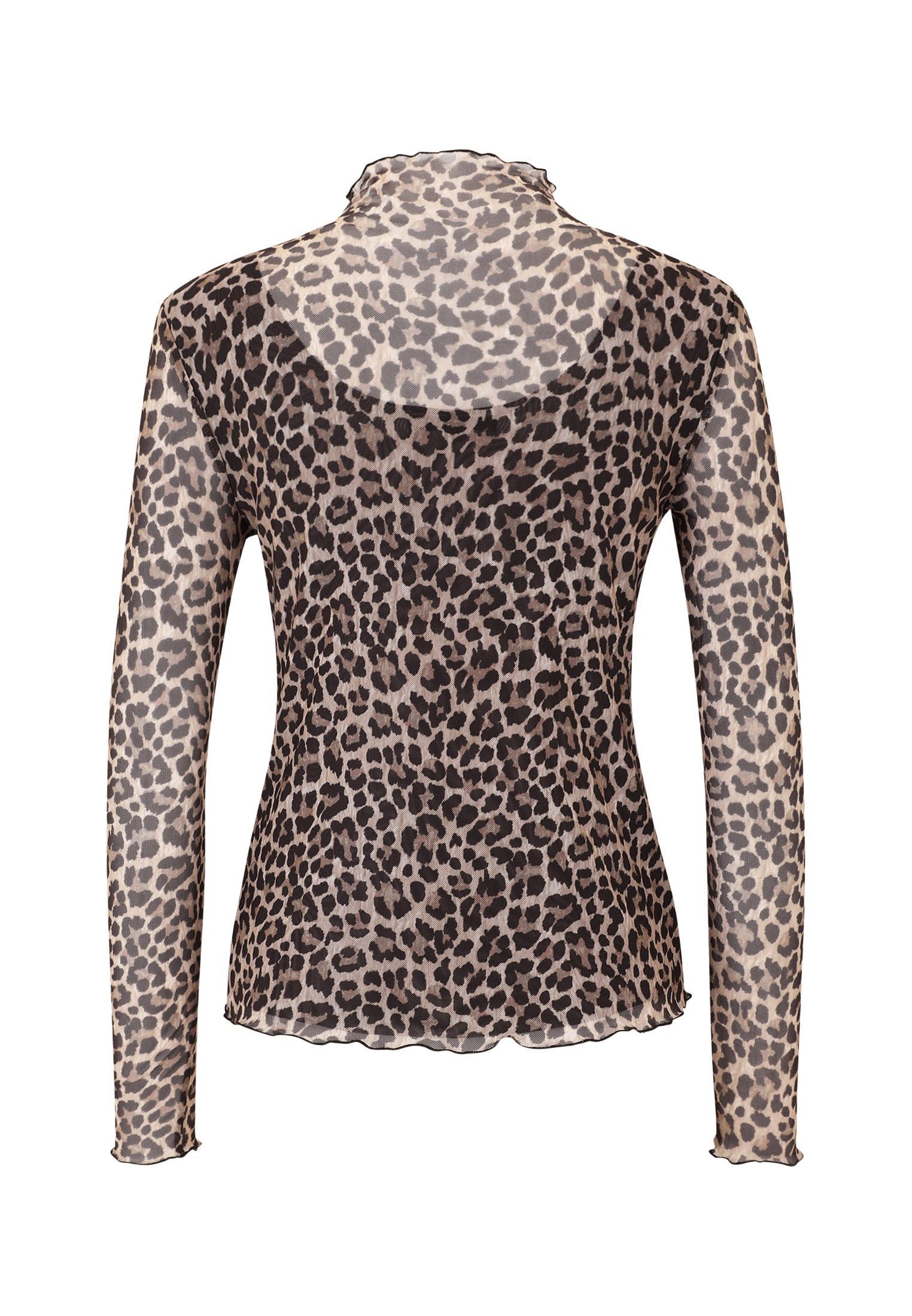 Zero Langarmshirt »Leoshirt mit Stehkragen«