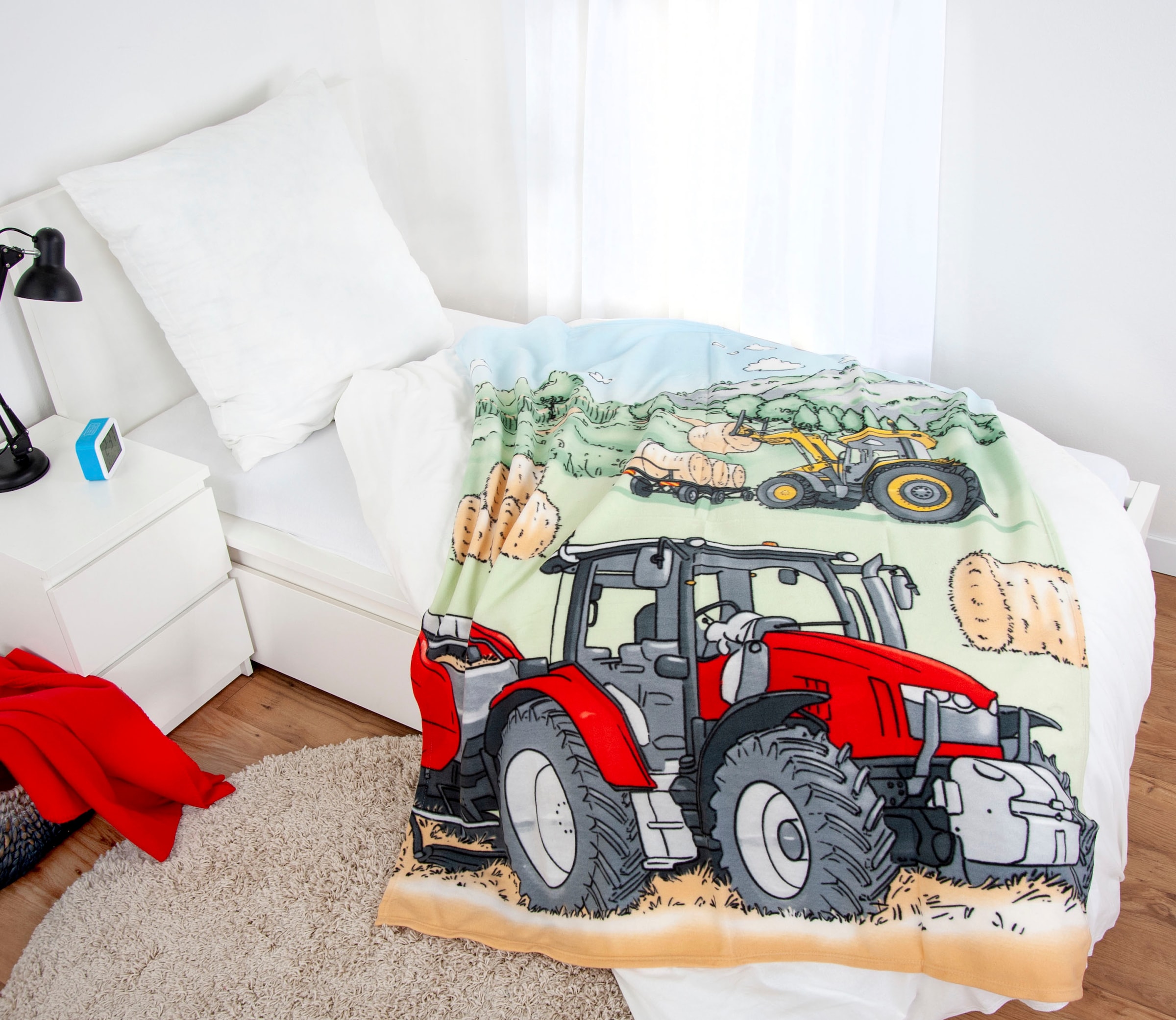 »Traktor«, Herding Motiv, Young Kinderdecke mit tollem Kuscheldecke Collection Traktor