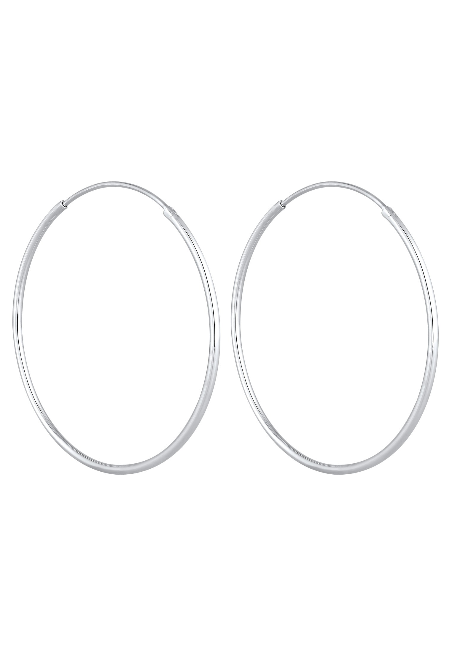 Elli Paar Creolen »Ohrringe Creolen Rund Basic Klassisch 925 Silber«